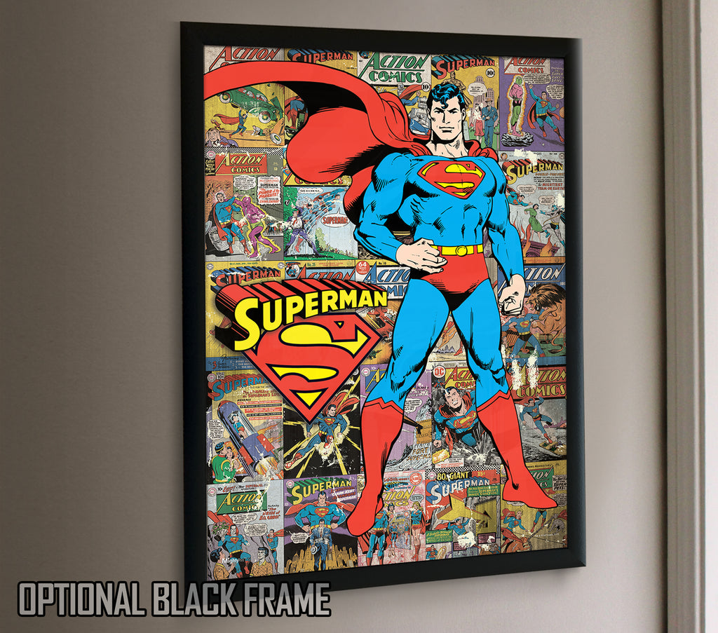 DC Comics (Superman - Comic Collage) MightyPrint™ Wall Art MP17240373