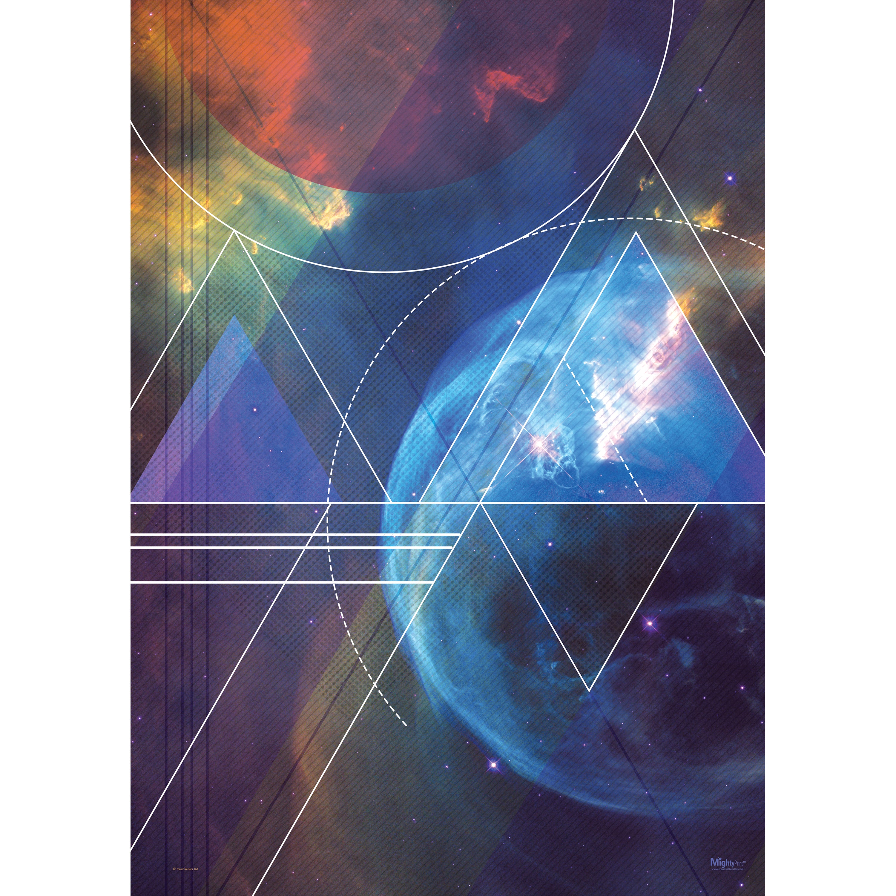 Minimalist Geometric Galaxy (Circles) MightyPrint™ Wall Art MP17240383