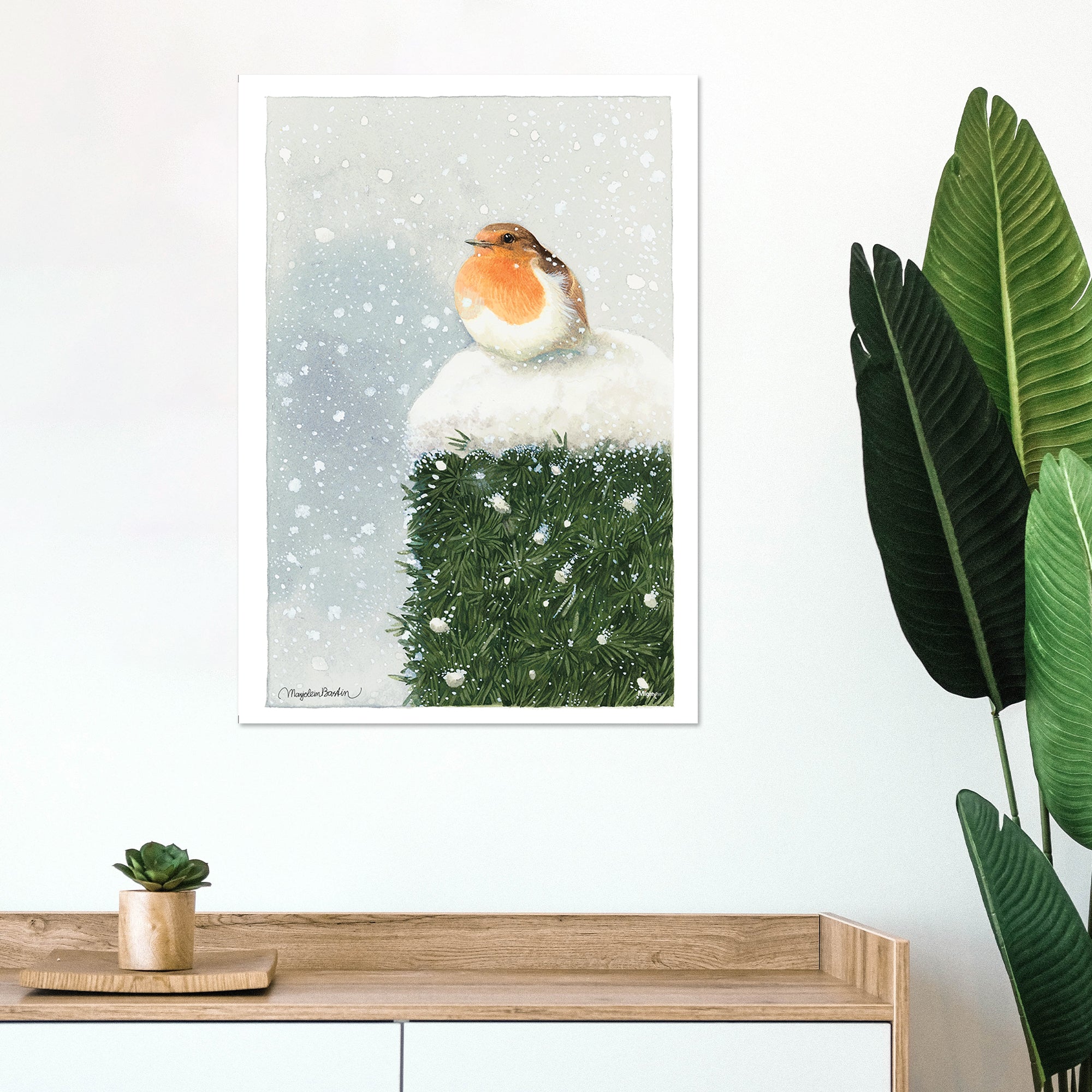 Marjolein Bastin (Red Breasted Robin) MightyPrint™ Wall Art MP17240396