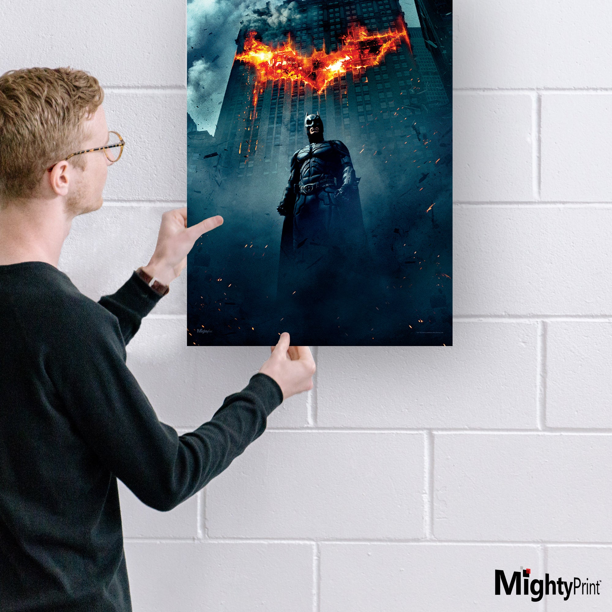 The Dark Knight Trilogy (Burning Bat) MightyPrint™ MP17240410