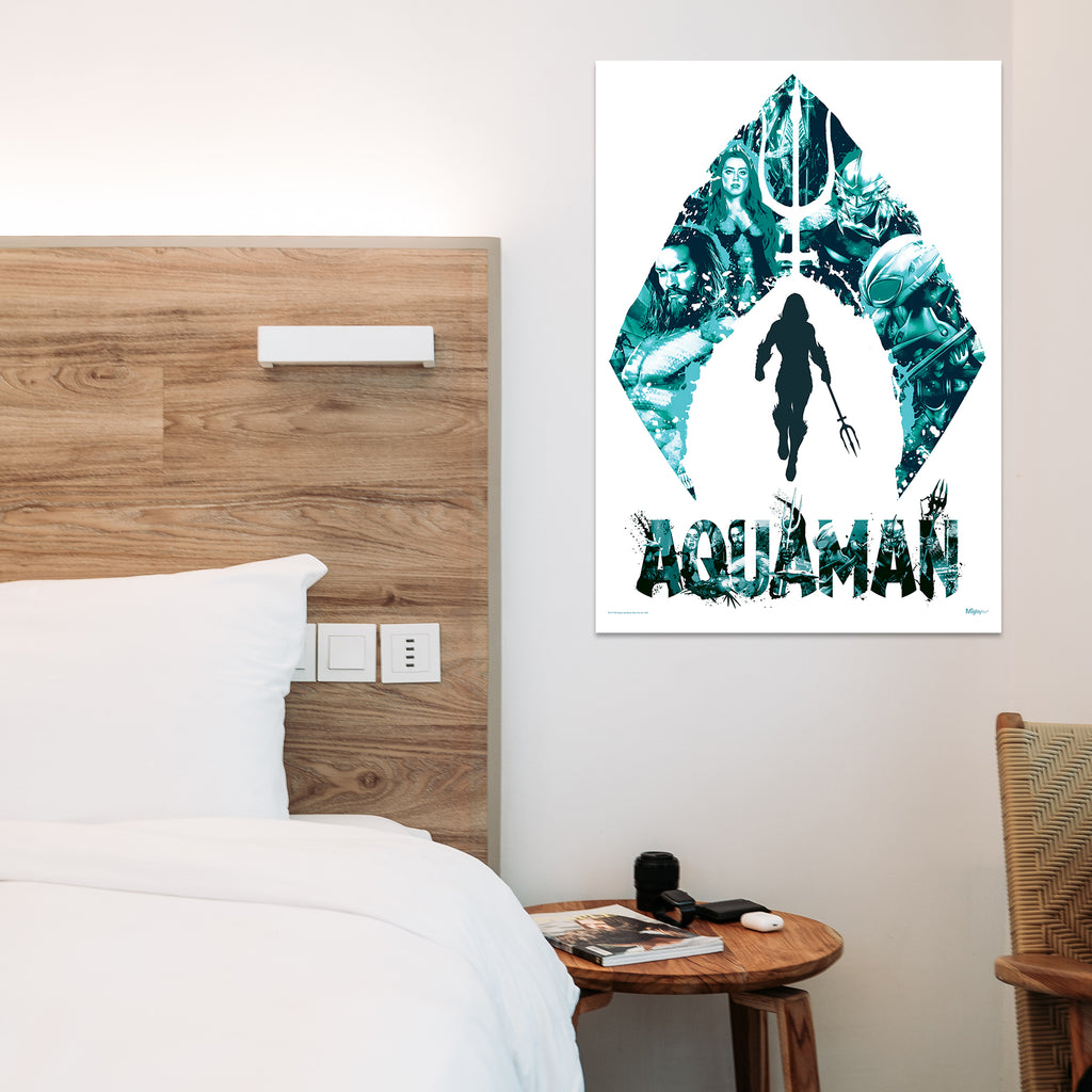 Aquaman (Collage) MightyPrint™ Wall Art MP17240426