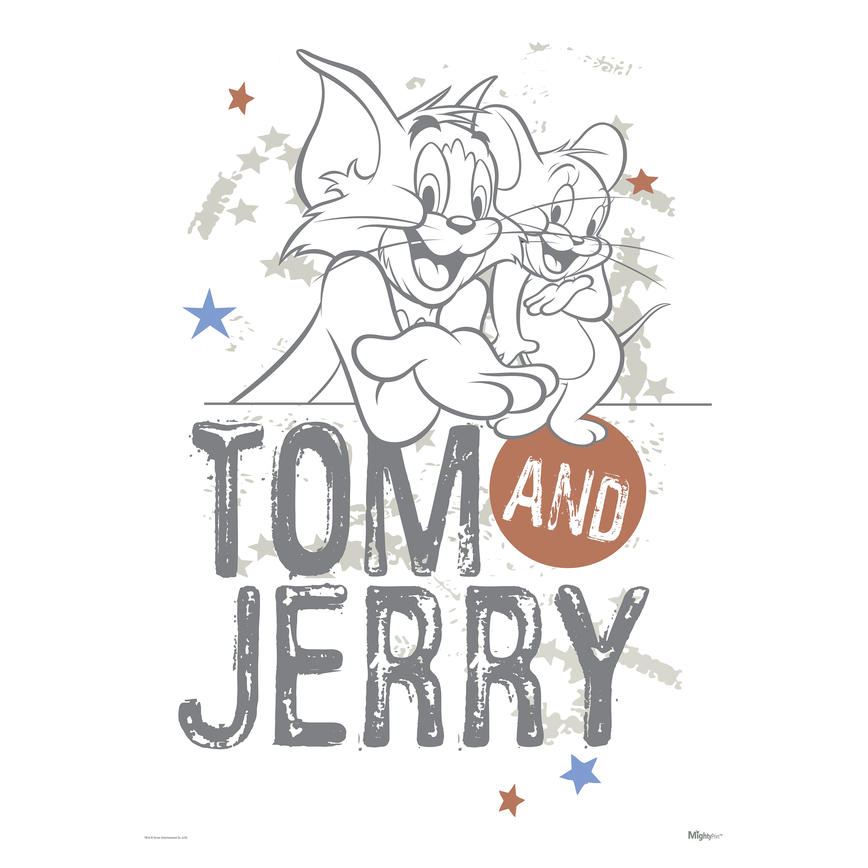 Tom and Jerry (Modern Vintage) MightyPrint™ Wall Art MP17240436