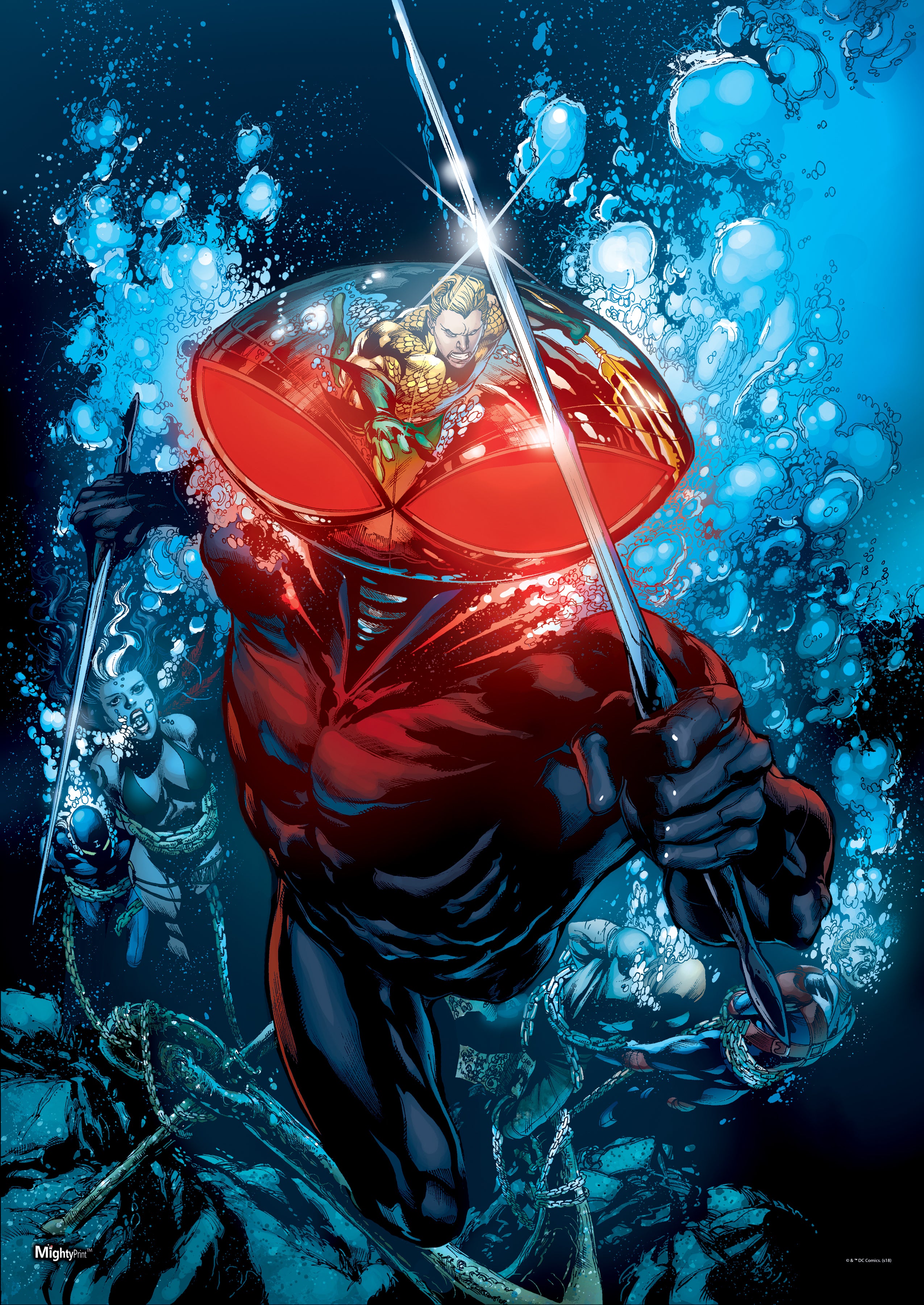 DC Comics (Aquaman - Black Manta Strikes)  MightyPrint™ Wall Art MP17240439