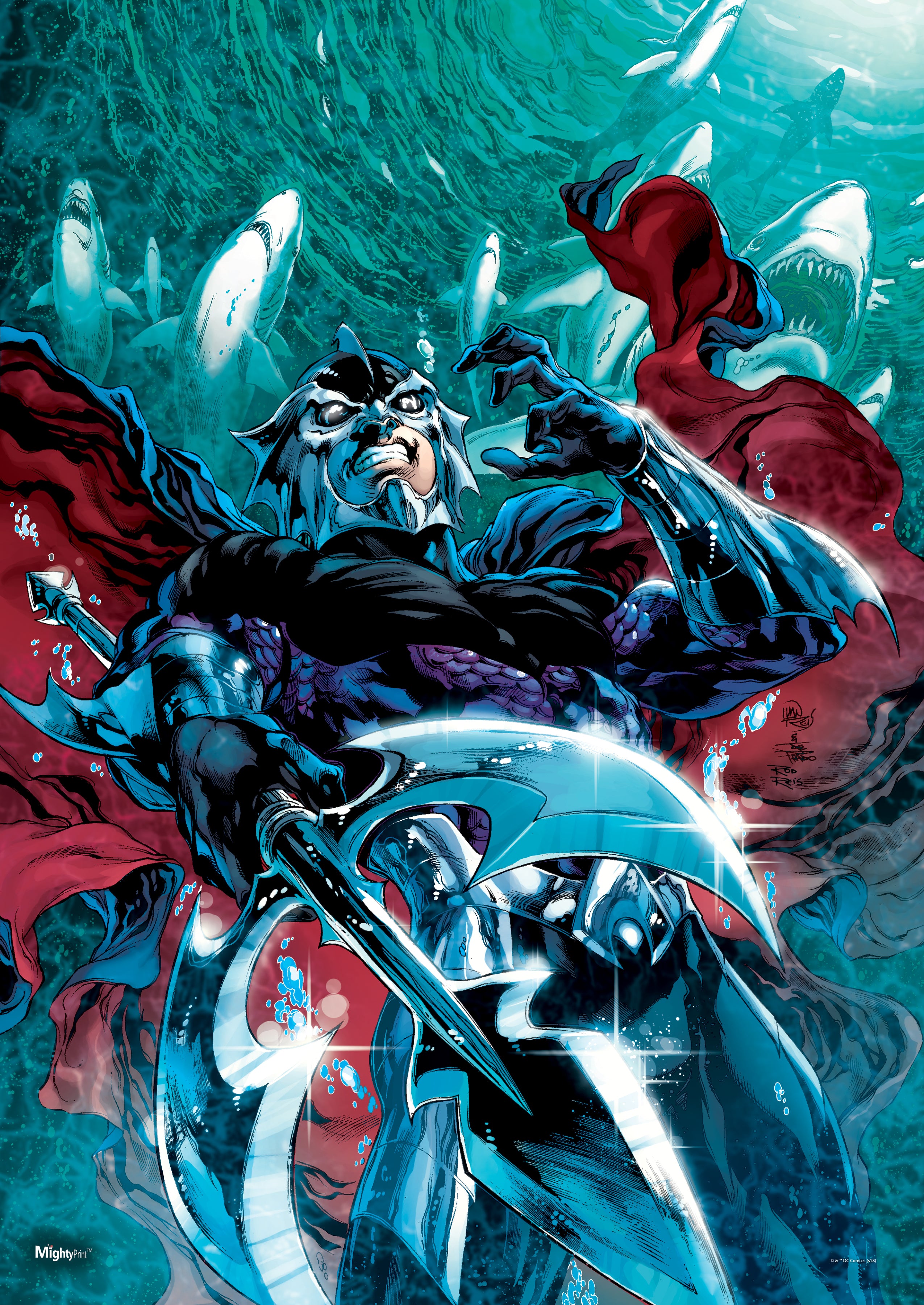 DC Comics (Aquaman - Ocean Master Strikes)  MightyPrint™ Wall Art MP17240440
