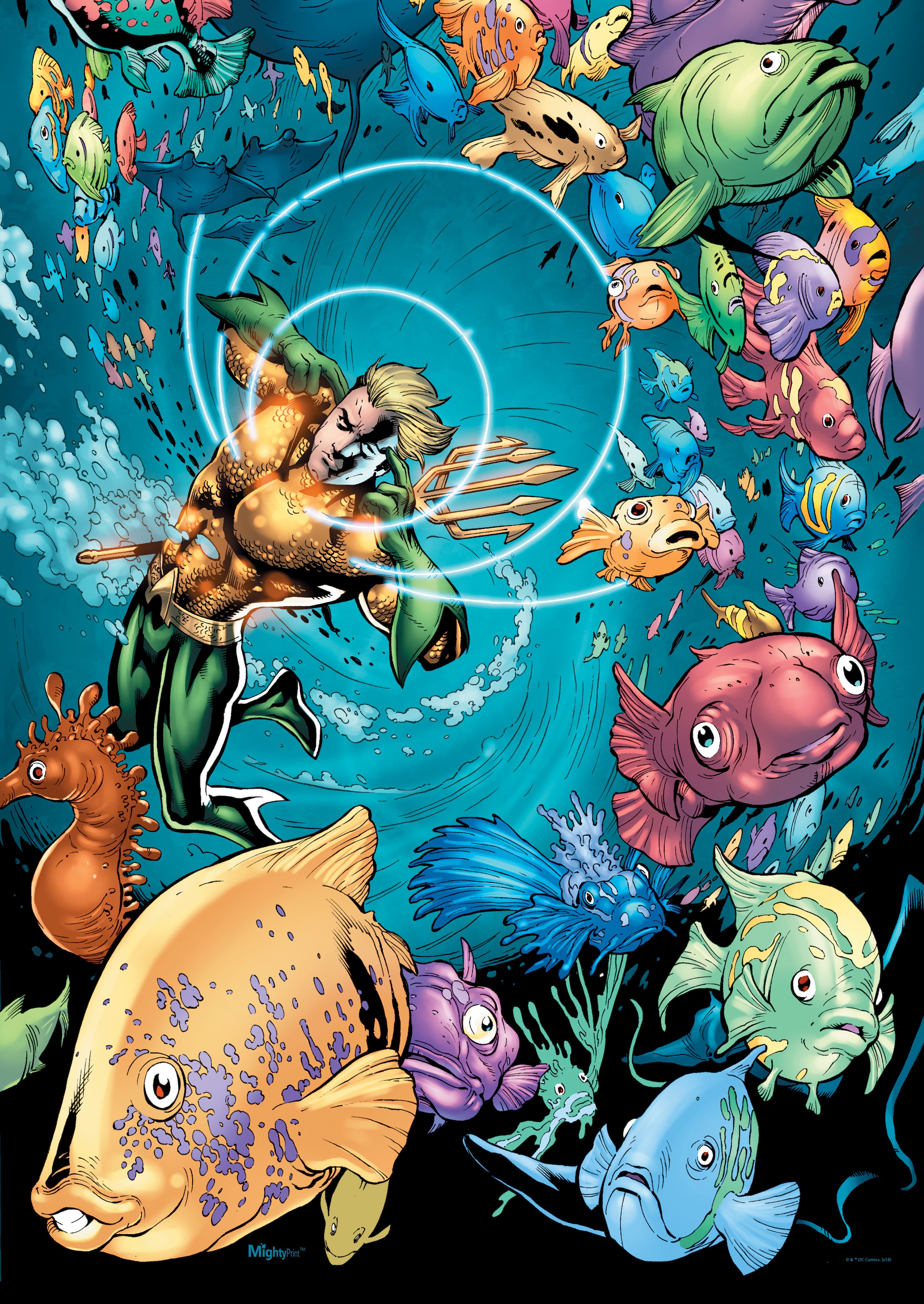 DC Comics (Aquaman - Telepathy) MightyPrint™ Wall Art MP17240441