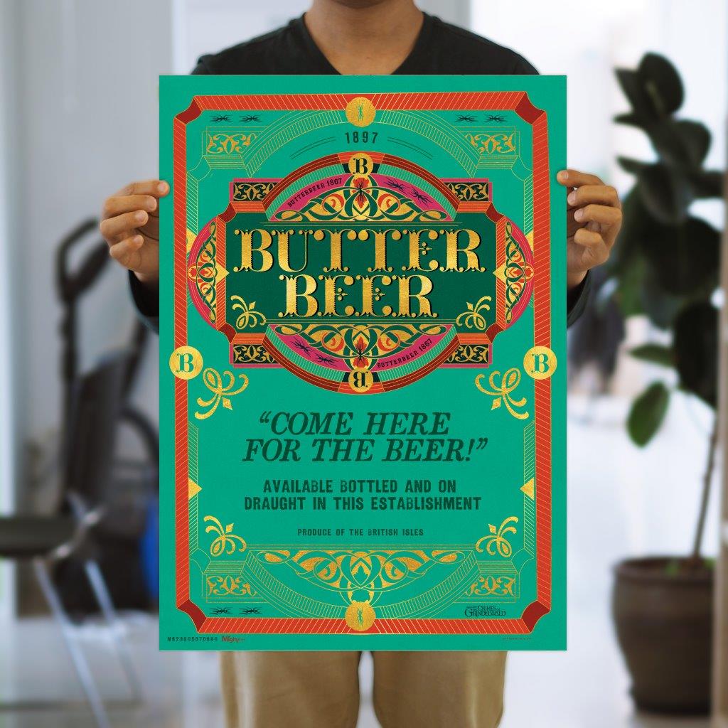 Fantastic Beasts: The Crimes of Grindlewald (Butterbeer™) MightyPrint™ Wall Art MP17240507