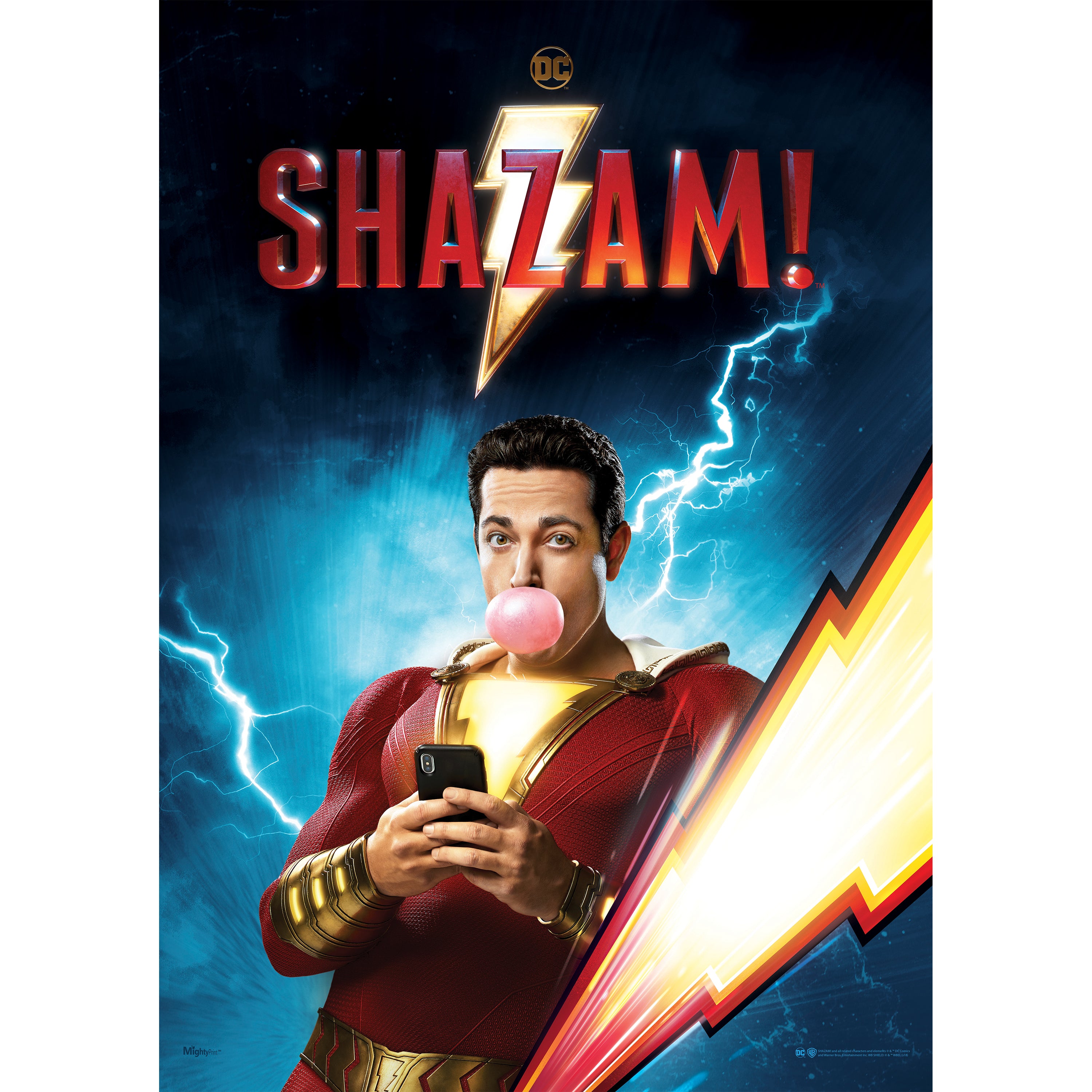Shazam (Electric Hero) MightyPrint™ Wall Art MP17240519