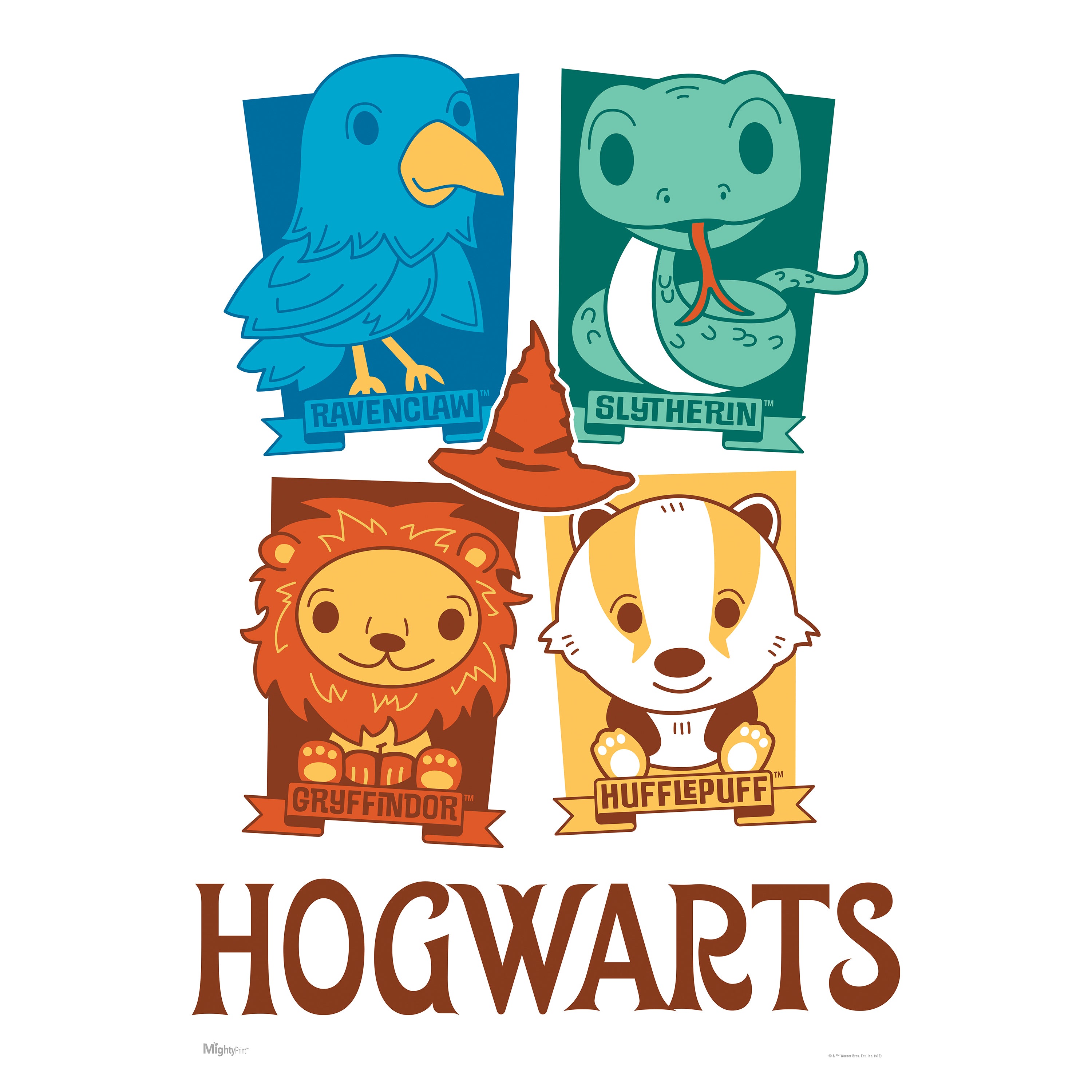 Harry Potter (Chibi Hogwarts Houses) MightyPrint™ Wall Art MP17240525