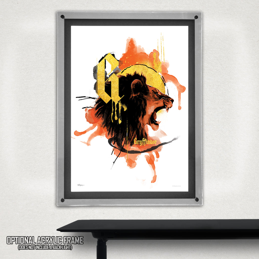 Harry Potter (House Urban Watercolor - Gryffindor) MightyPrint™ Wall Art MP17240526