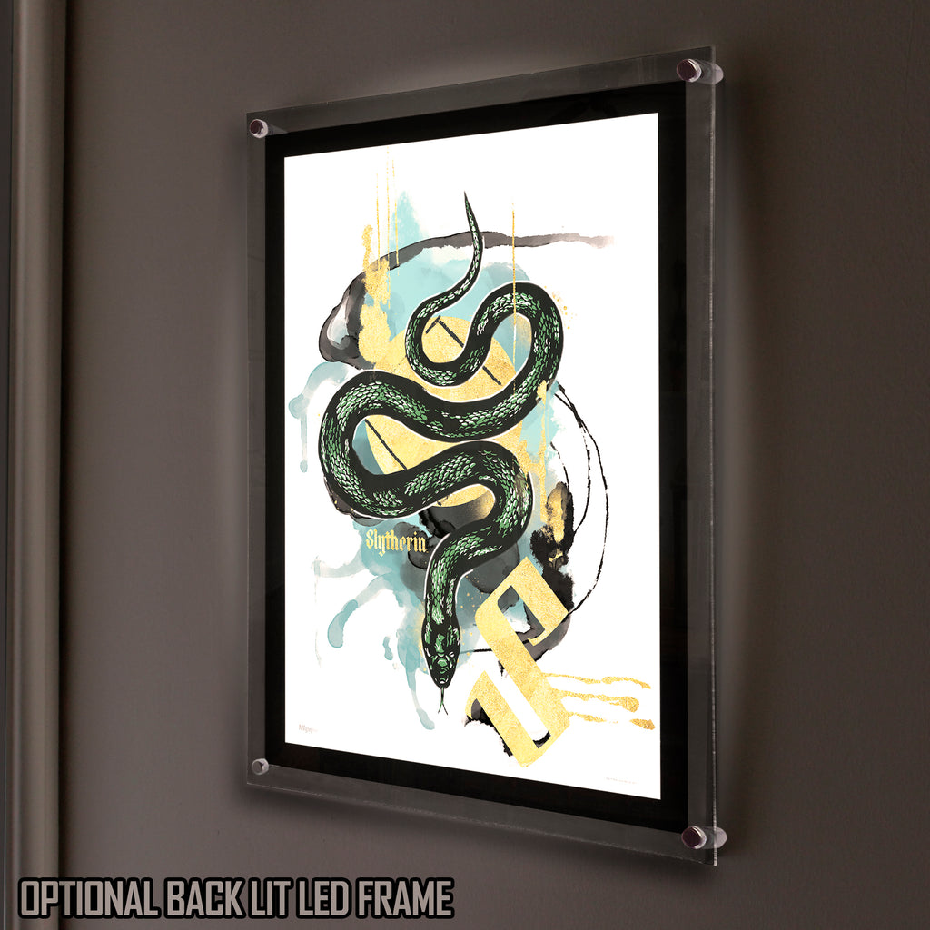 Harry Potter (House Urban Watercolor - Slytherin) MightyPrint™ Wall Art MP17240527