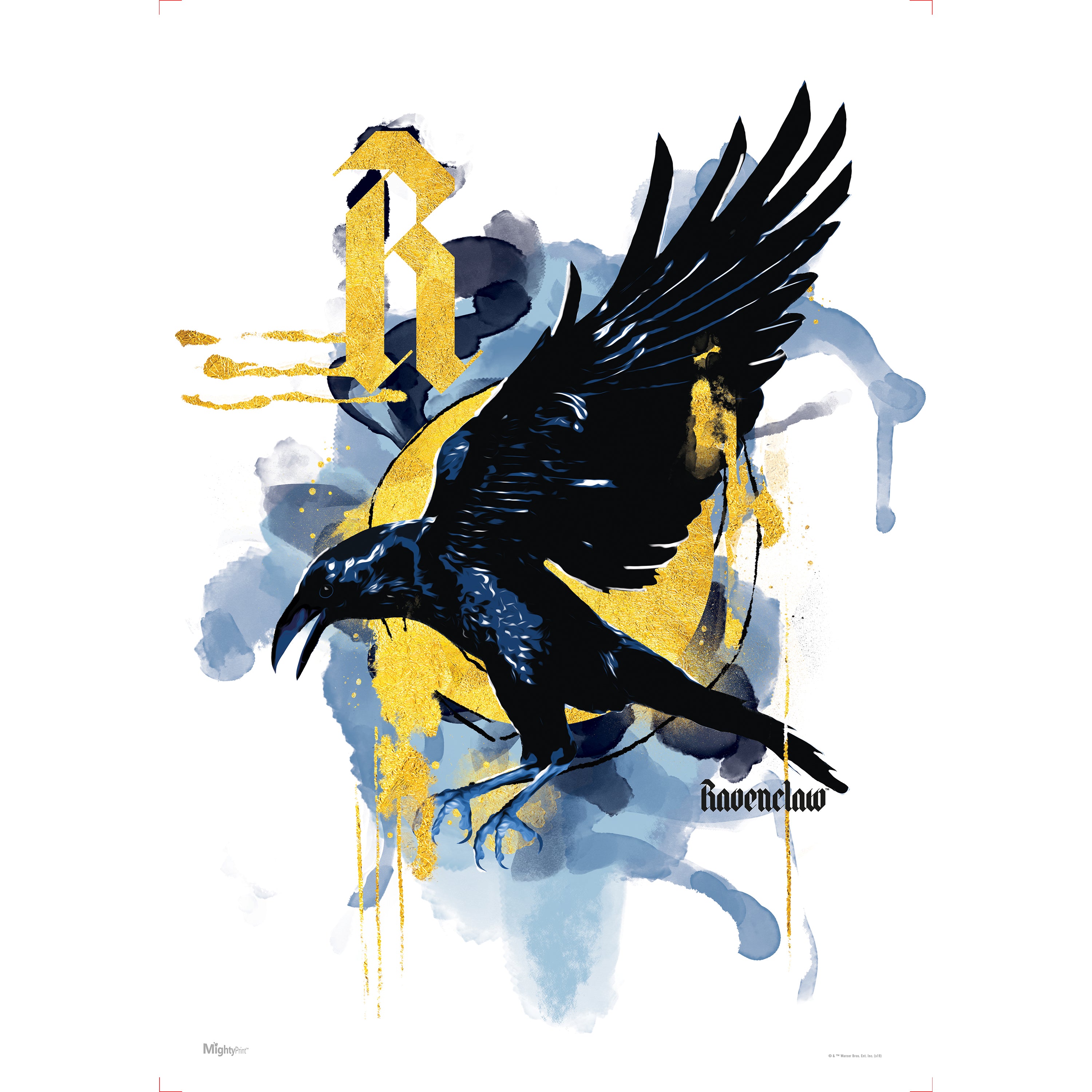 Harry Potter (House Urban Watercolor - Ravenclaw) MightyPrint™ Wall Art MP17240528