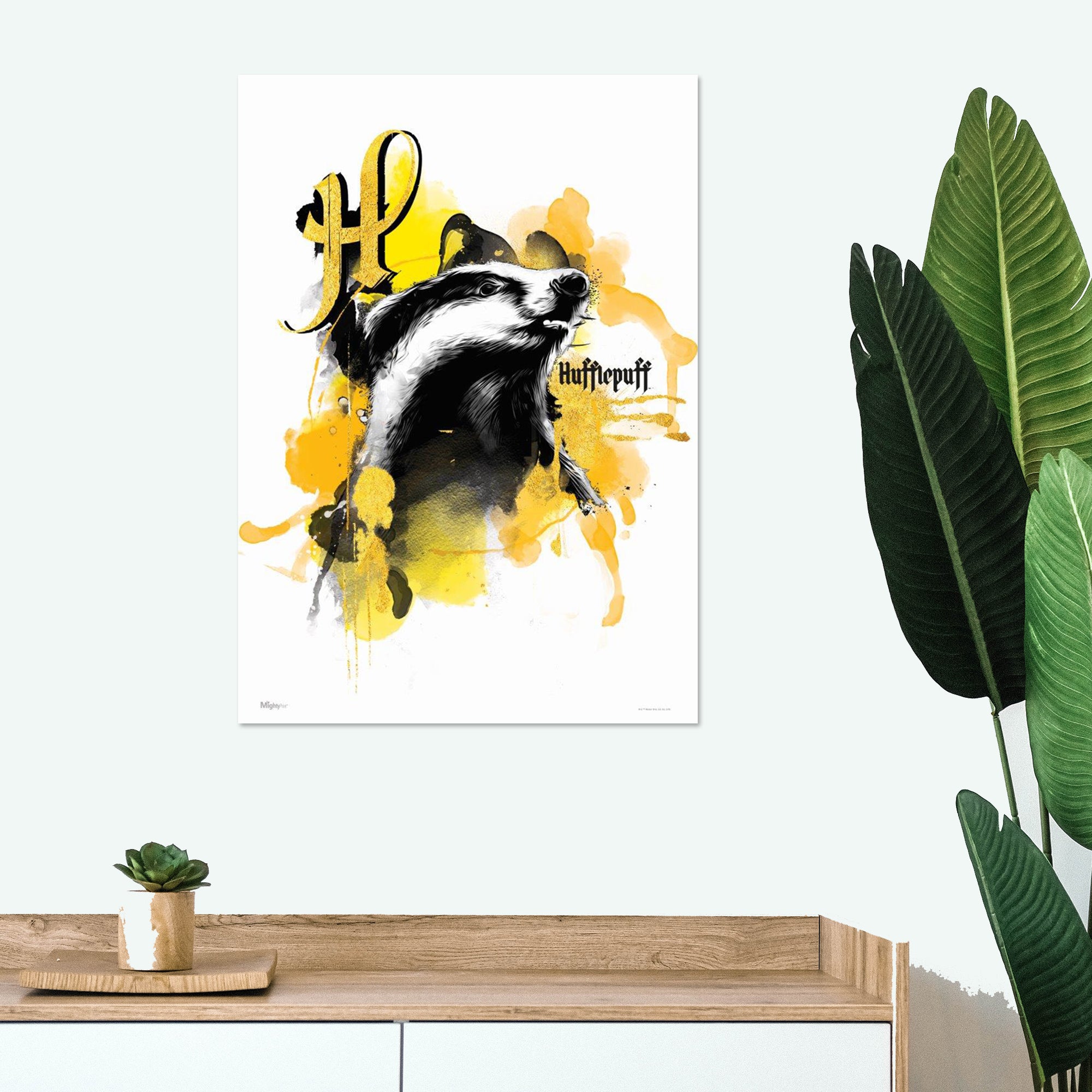 Harry Potter (House Urban Watercolor - Hufflepuff) MightyPrint™ Wall Art MP17240529