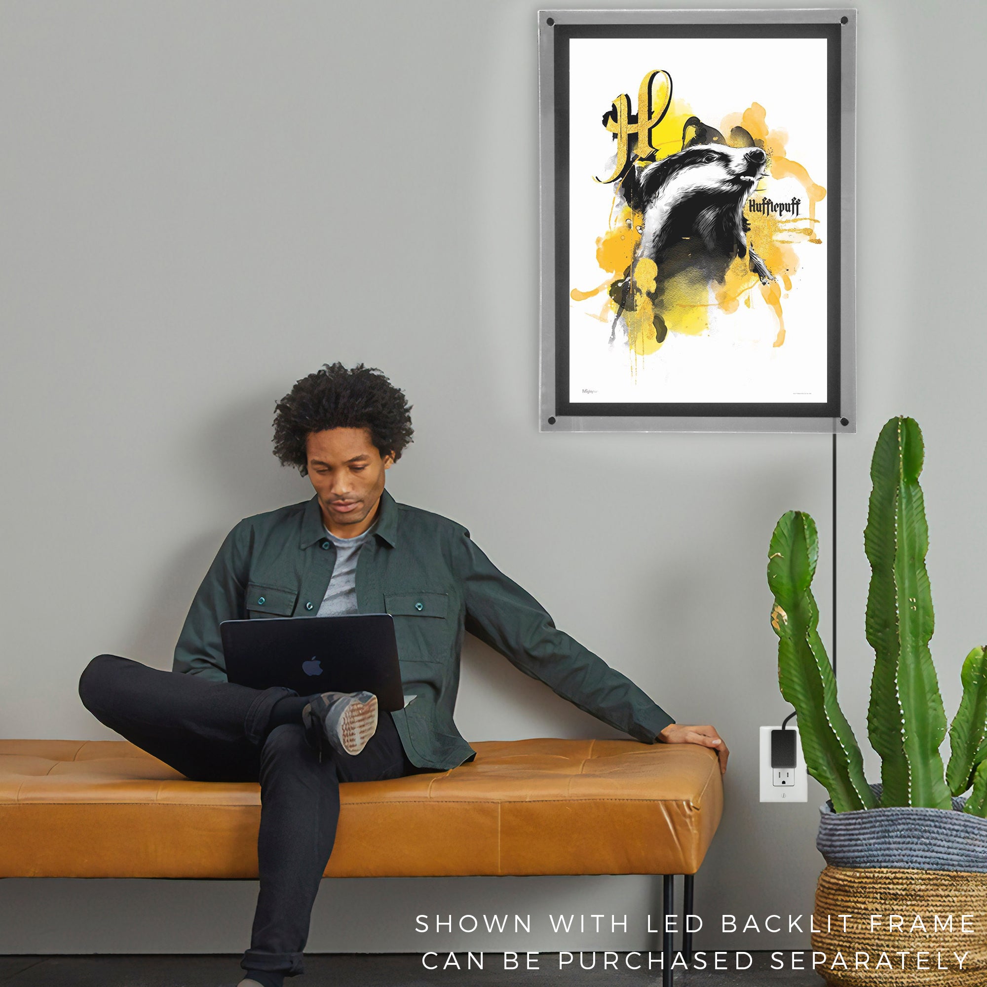 Harry Potter (House Urban Watercolor - Hufflepuff) MightyPrint™ Wall Art MP17240529