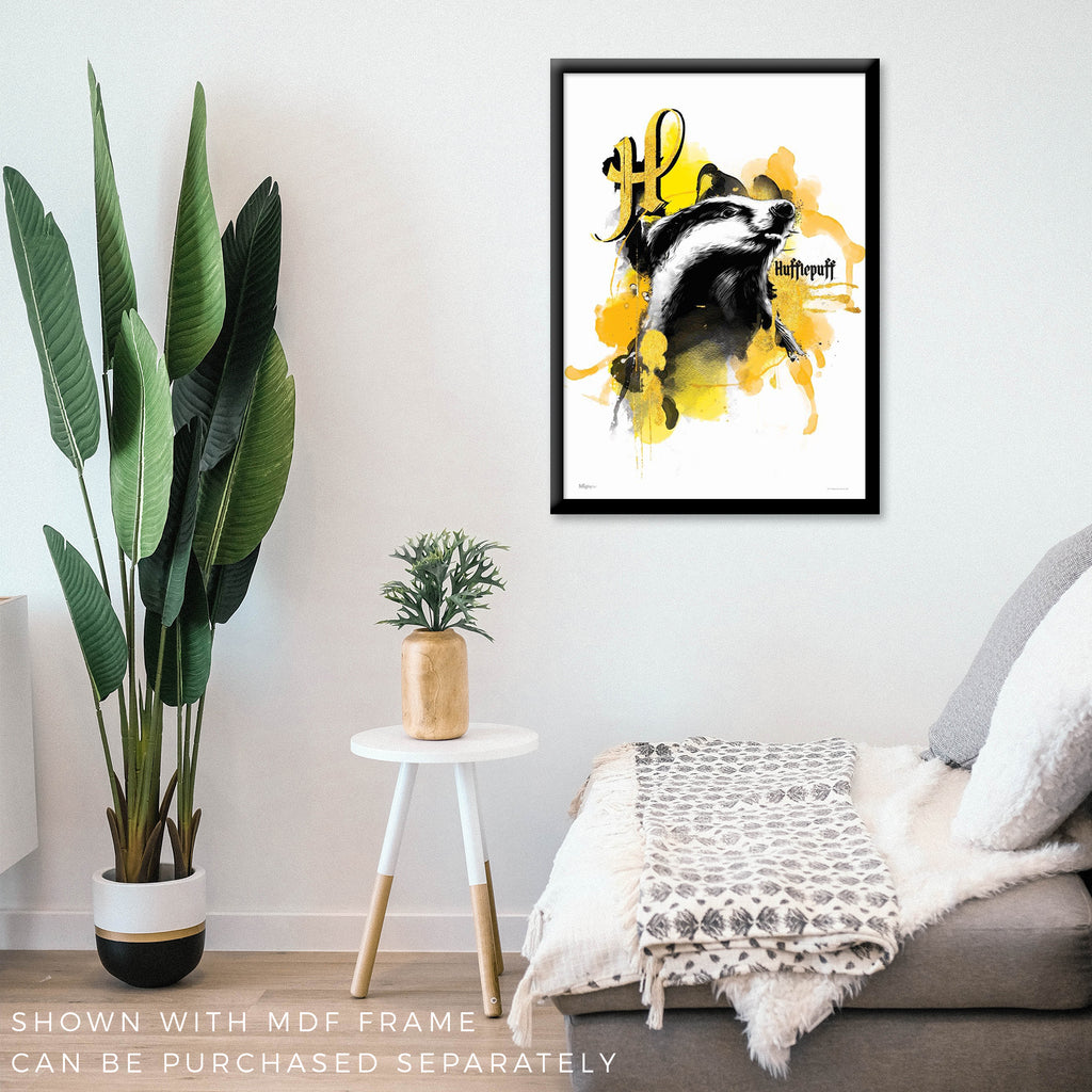 Harry Potter (House Urban Watercolor - Hufflepuff) MightyPrint™ Wall Art MP17240529