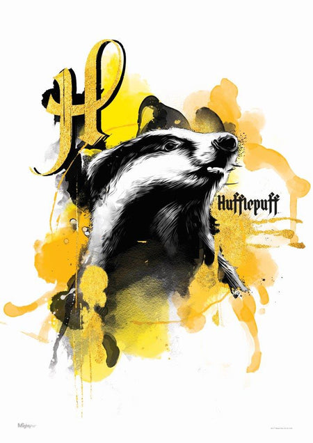 Harry Potter (House Urban Watercolor - Hufflepuff) MightyPrint™ Wall Art MP17240529
