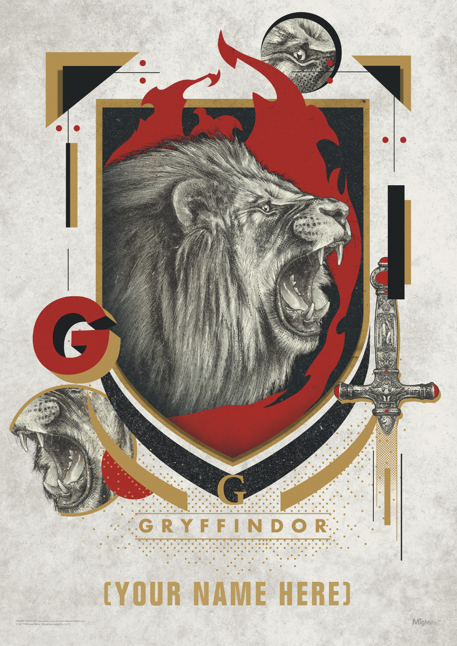 Harry Potter (Gryffindor Magical Mischief – Personalized) MightyPrint™ Wall Art MP17240550