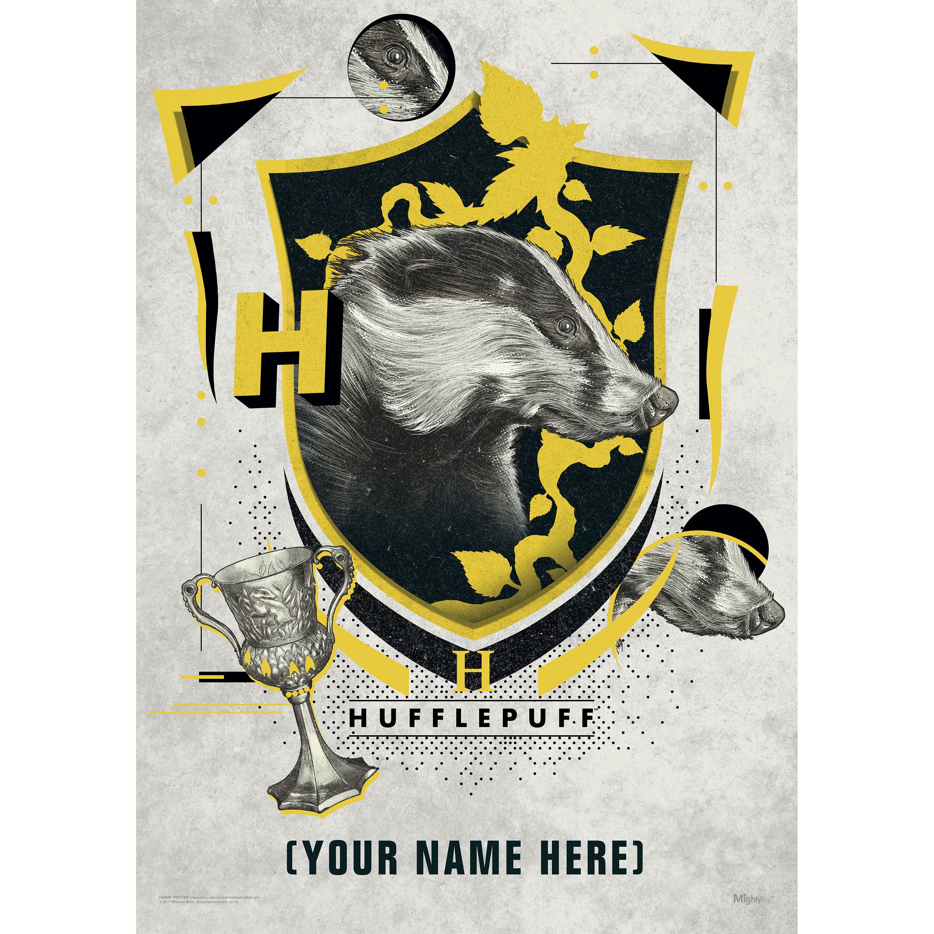 Harry Potter (Hufflepuff Magical Mischief - Personalized) MightyPrint™ Wall Art MP17240551