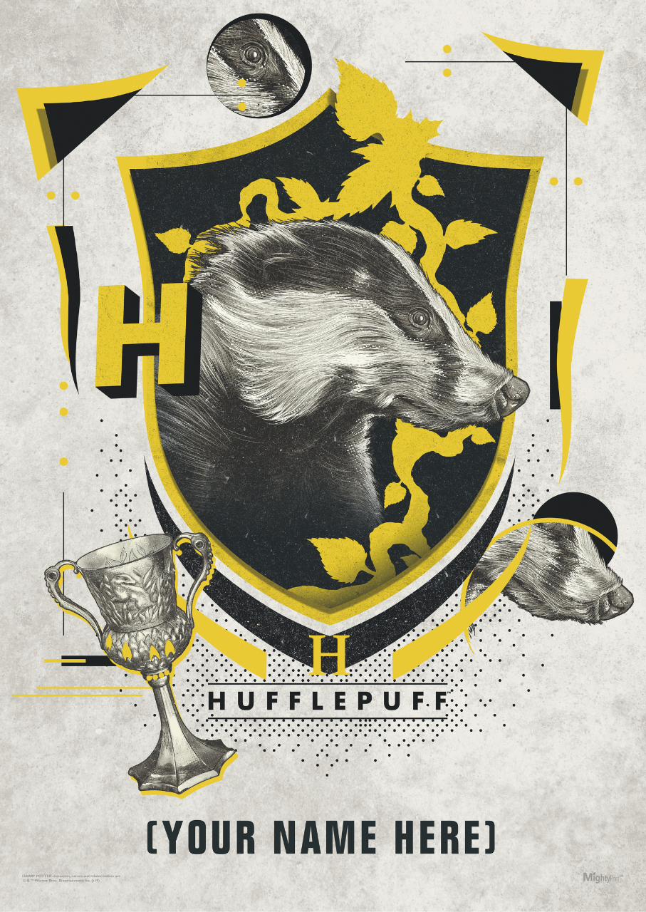 Harry Potter (Hufflepuff Magical Mischief - Personalized) MightyPrint™ Wall Art MP17240551