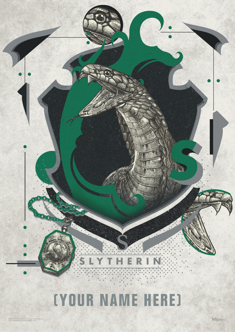 Harry Potter (Slytherin Magical Mischief - Personalized) MightyPrint™ Wall Art MP17240553