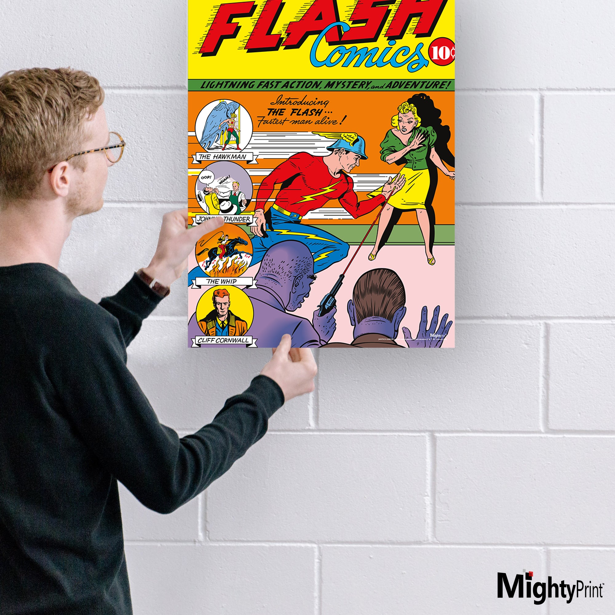 DC Comics (The Flash - Number 1) MightyPrint™ Wall Art MP17240571