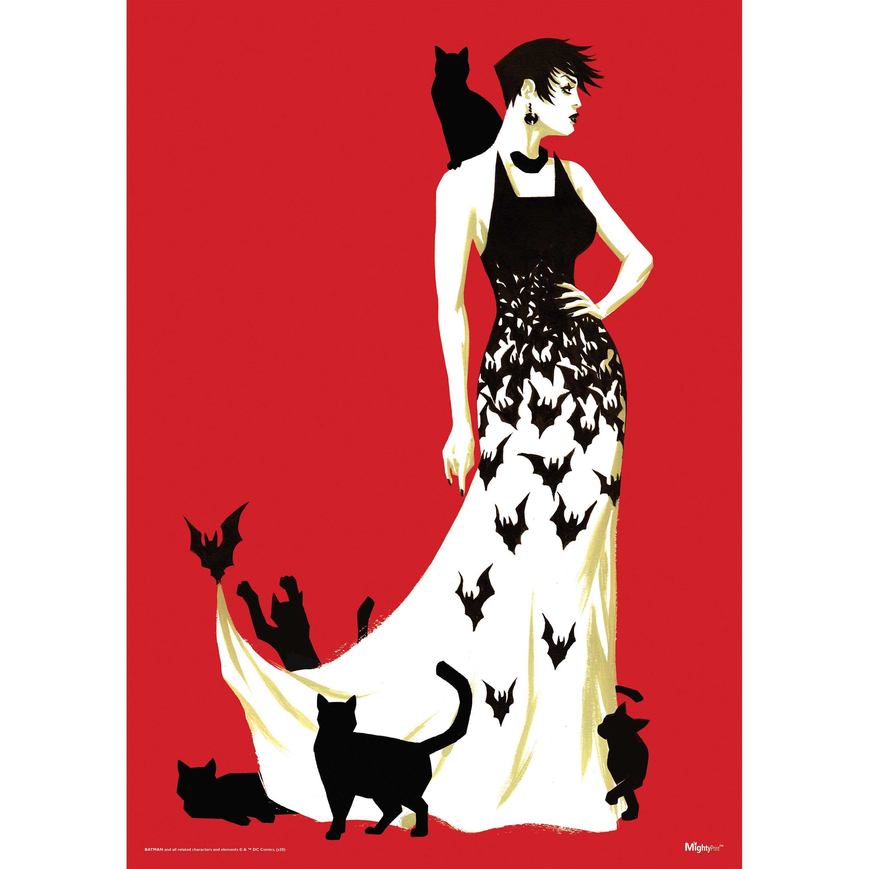 DC Comics (Catwoman - Cats & Bats) MightyPrint™ Wall Art MP17240582