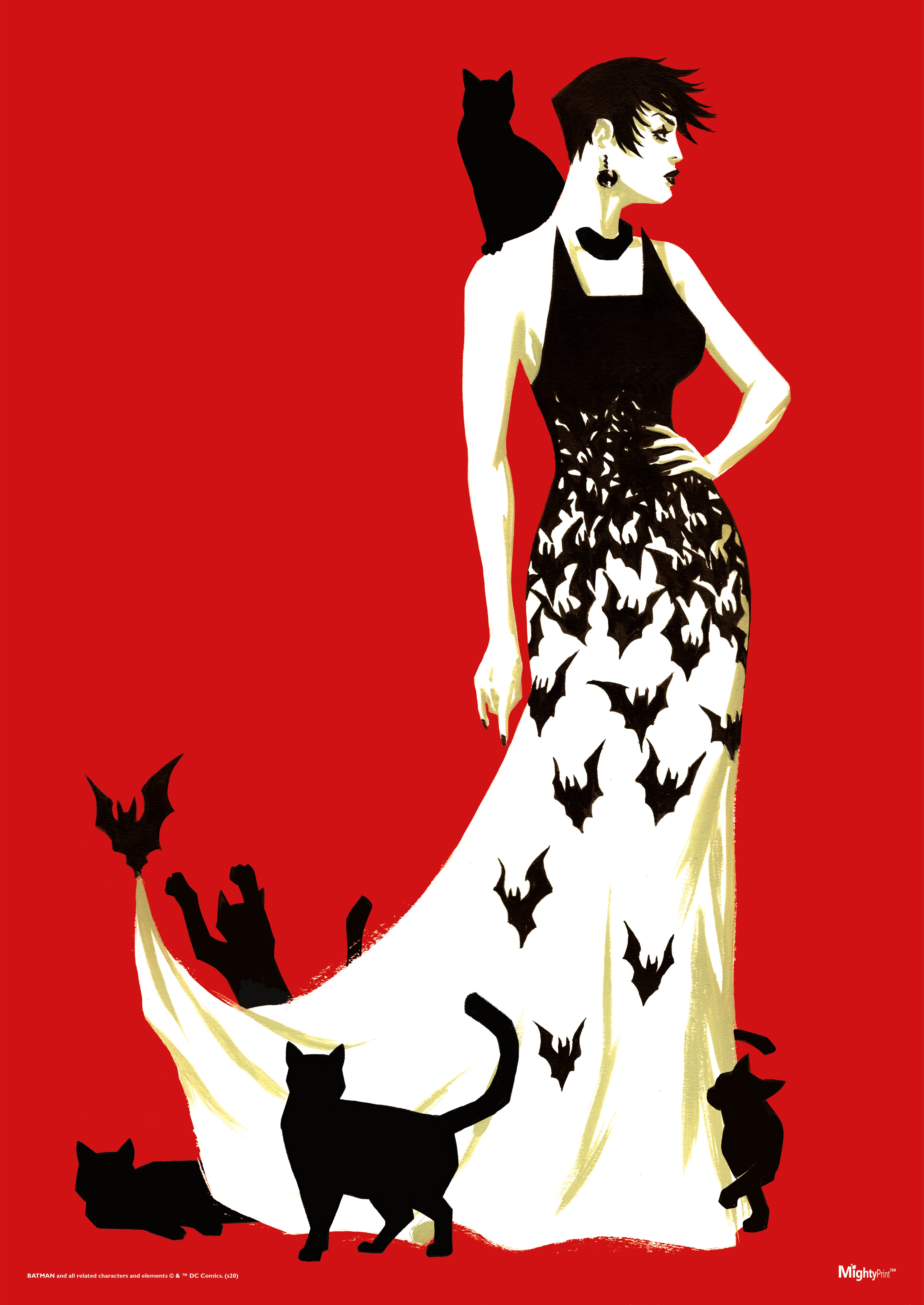 DC Comics (Catwoman - Cats & Bats) MightyPrint™ Wall Art MP17240582