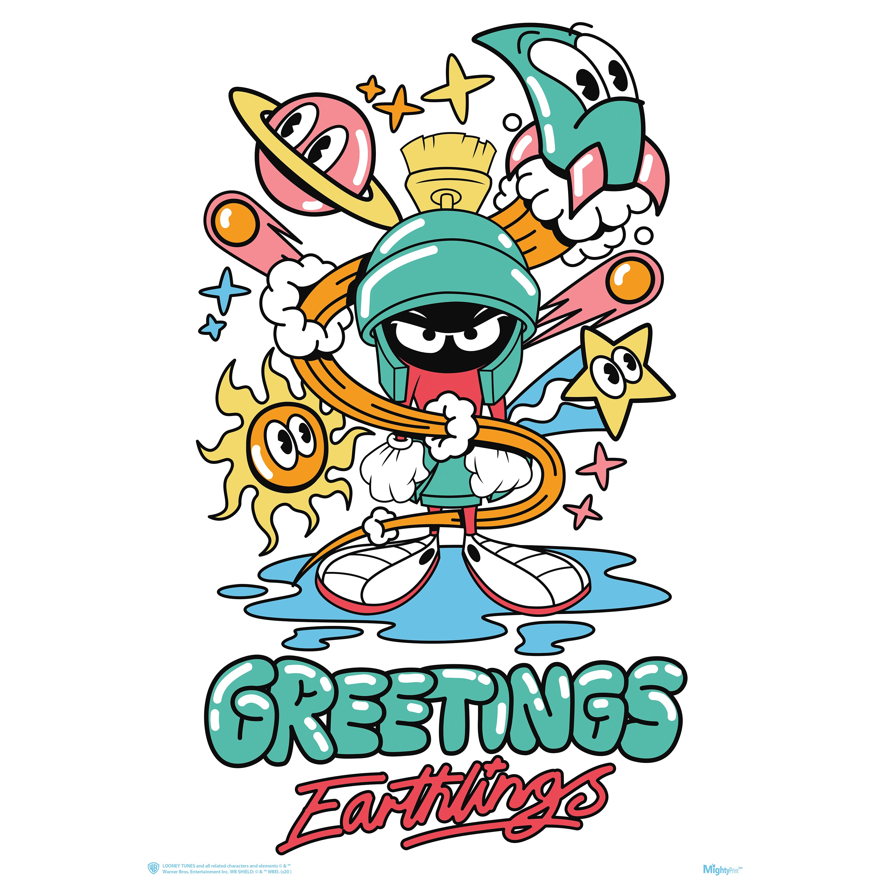 Looney Tunes (Marvin the Martian - Greetings Earthlings) MightyPrint™ Wall Art MP17240583