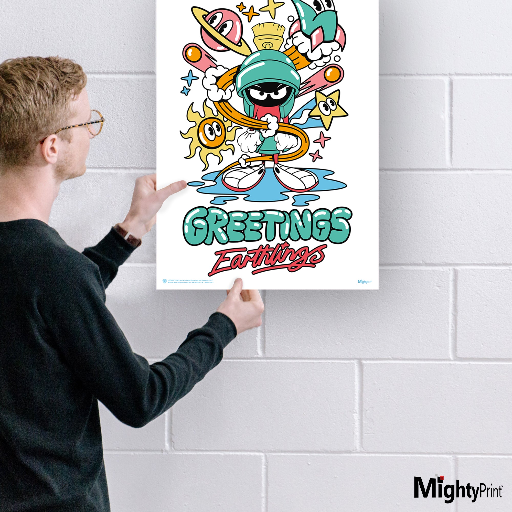 Looney Tunes (Marvin the Martian - Greetings Earthlings) MightyPrint™ Wall Art MP17240583