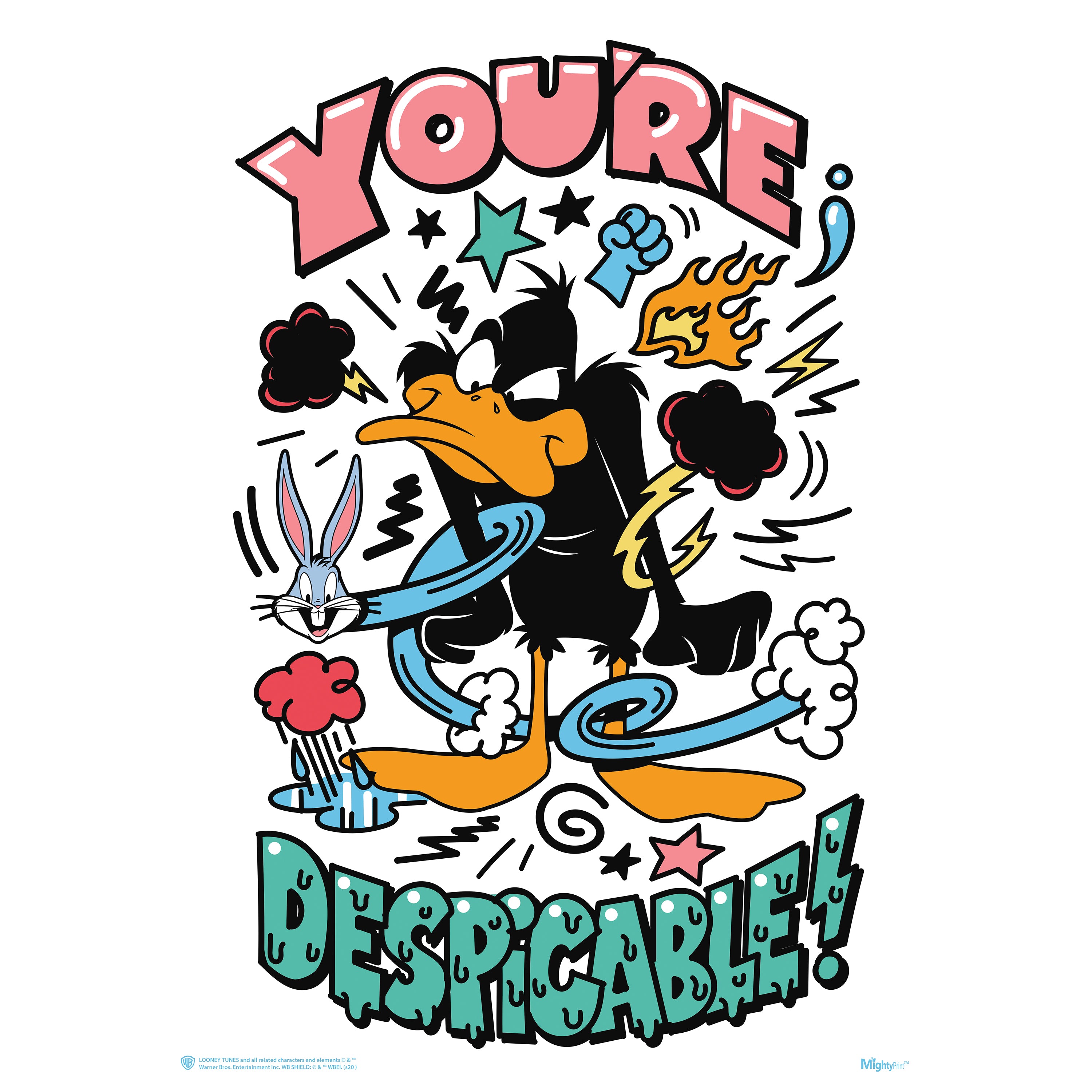 Looney Tunes (Daffy Duck - Youre Despicable) MightyPrint™ Wall Art MP17240585