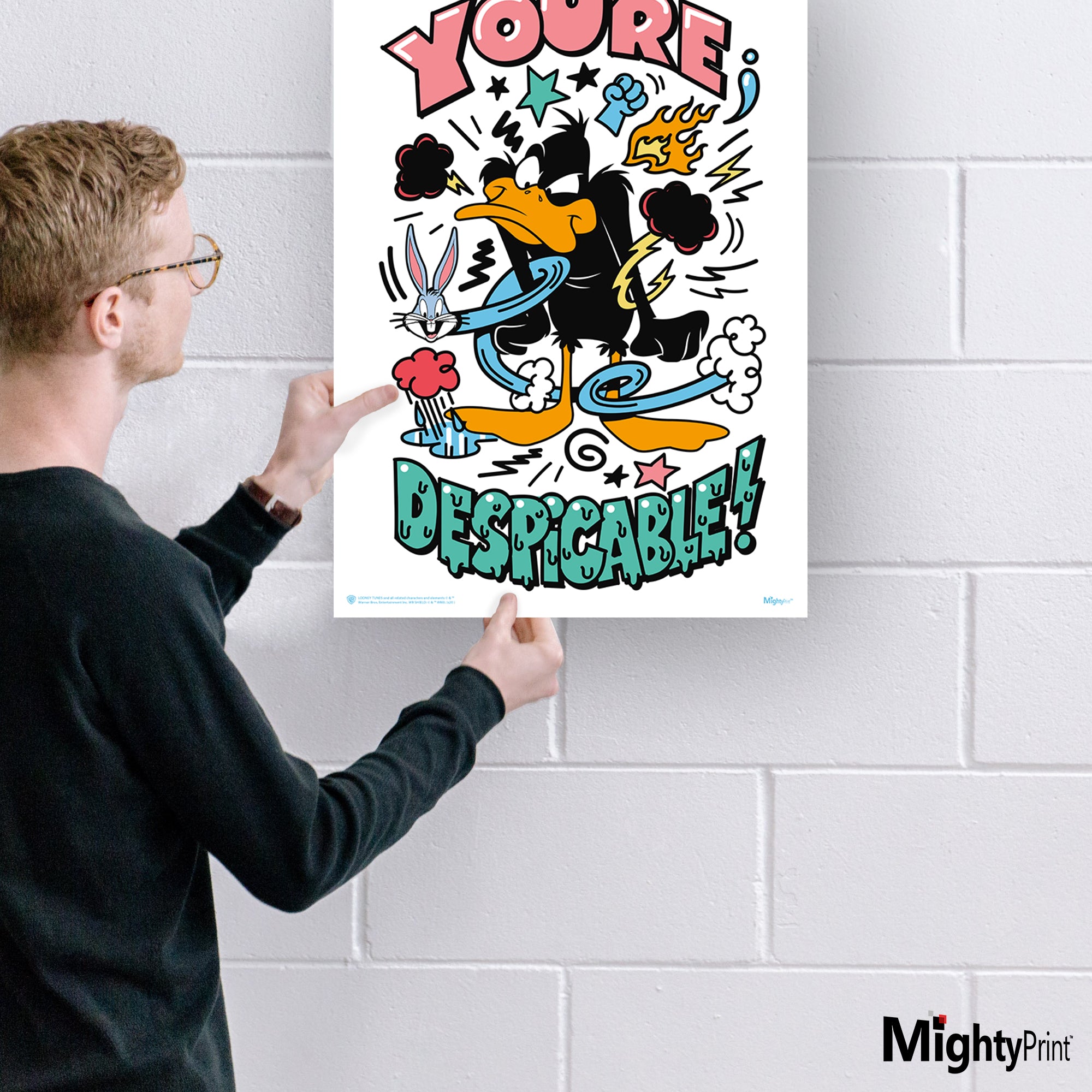 Looney Tunes (Daffy Duck - Youre Despicable) MightyPrint™ Wall Art MP17240585