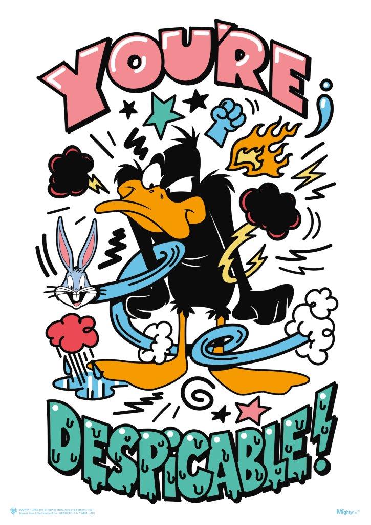 Looney Tunes (Daffy Duck - Youre Despicable) MightyPrint™ Wall Art MP17240585