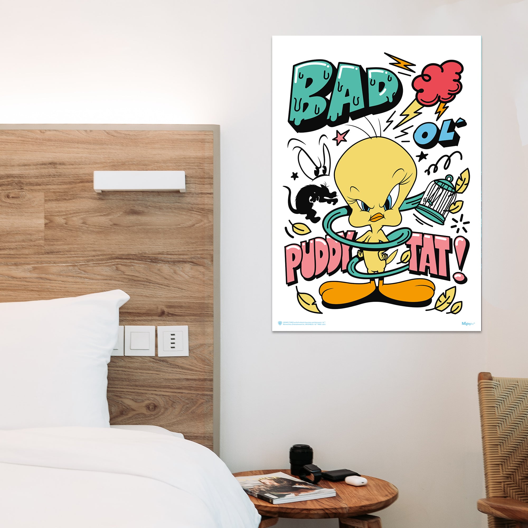 Looney Tunes (Tweety Bird - Bad Ol Puddy Tat) MightyPrint™ Wall Art MP17240586