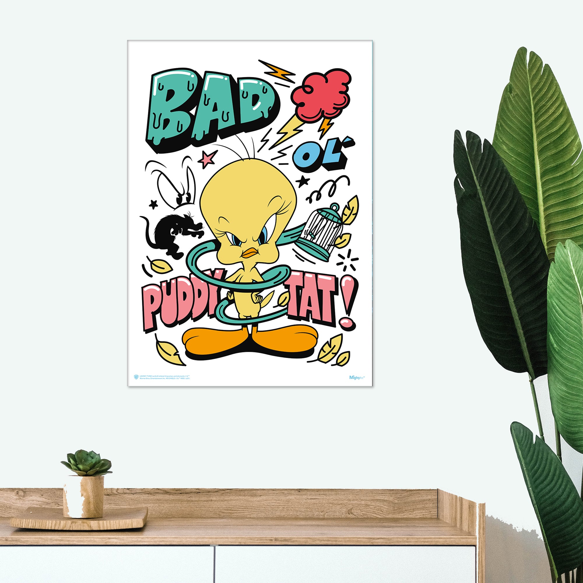Looney Tunes (Tweety Bird - Bad Ol Puddy Tat) MightyPrint™ Wall Art MP17240586