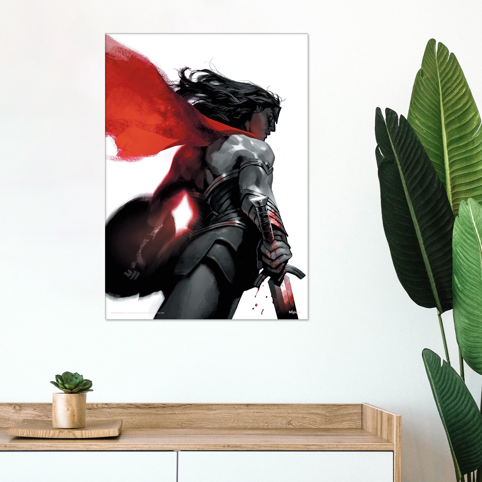 DC Comcs (Wonder Woman - Negative Space) MightyPrint™ Wall Art MP17240593