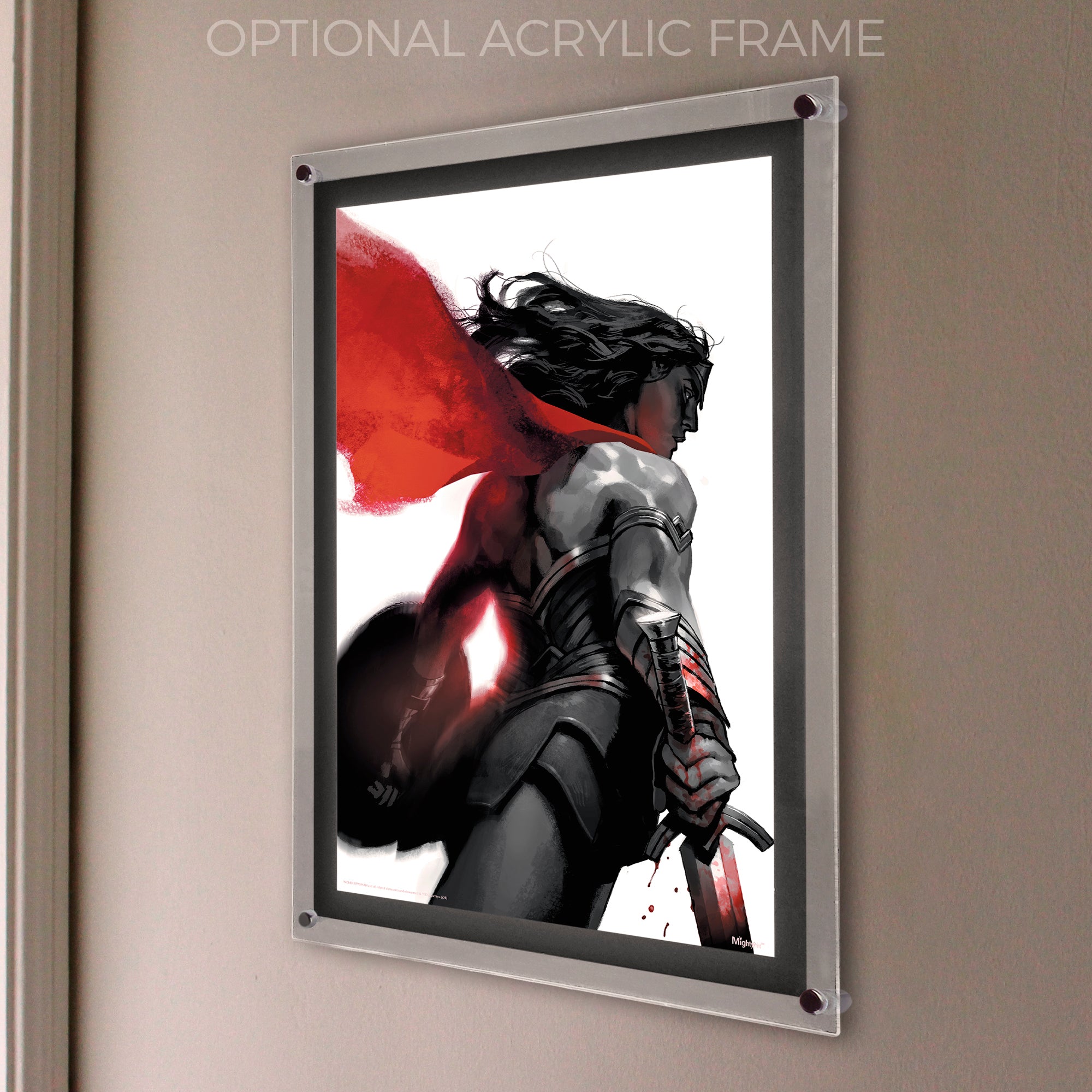 DC Comcs (Wonder Woman - Negative Space) MightyPrint™ Wall Art MP17240593