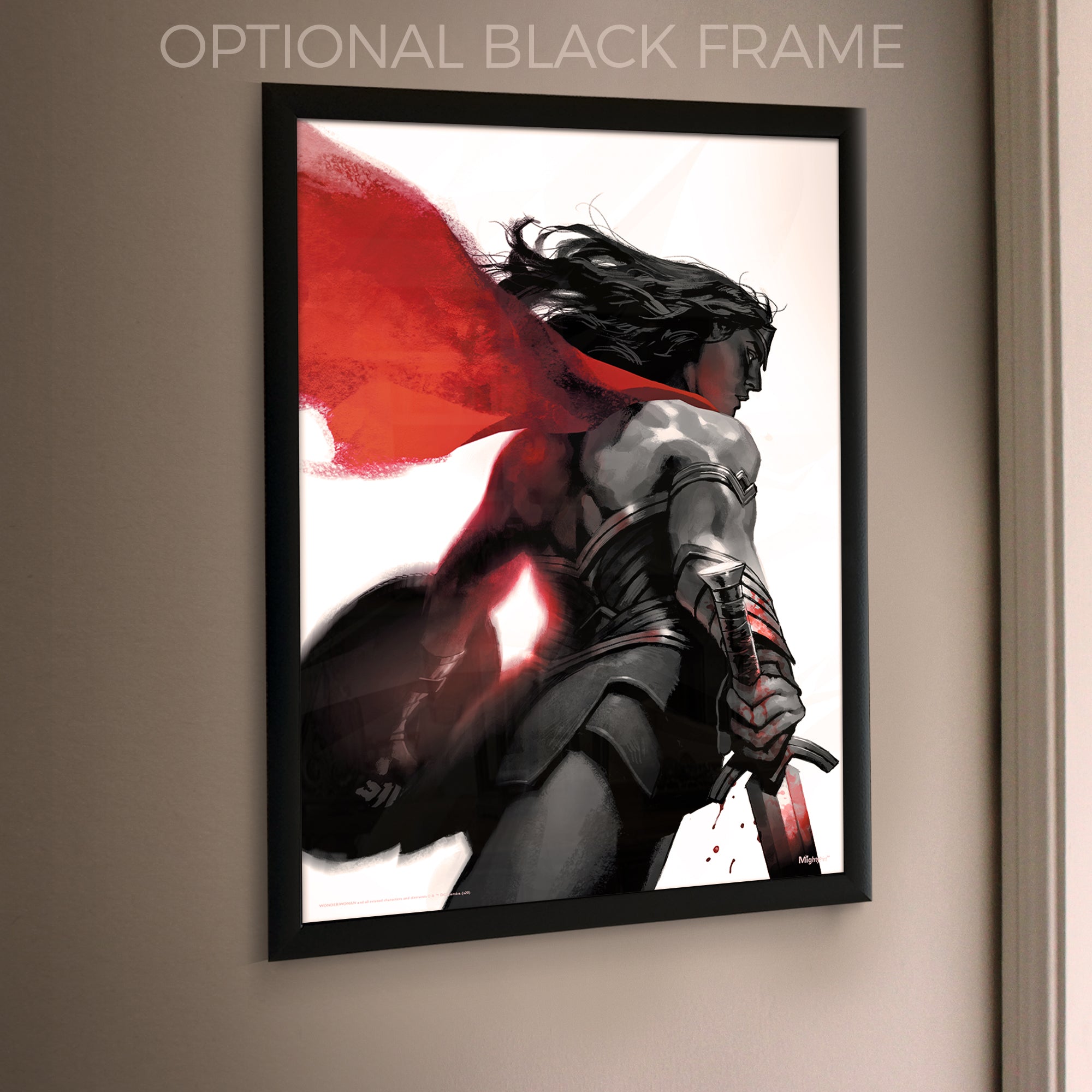 DC Comcs (Wonder Woman - Negative Space) MightyPrint™ Wall Art MP17240593