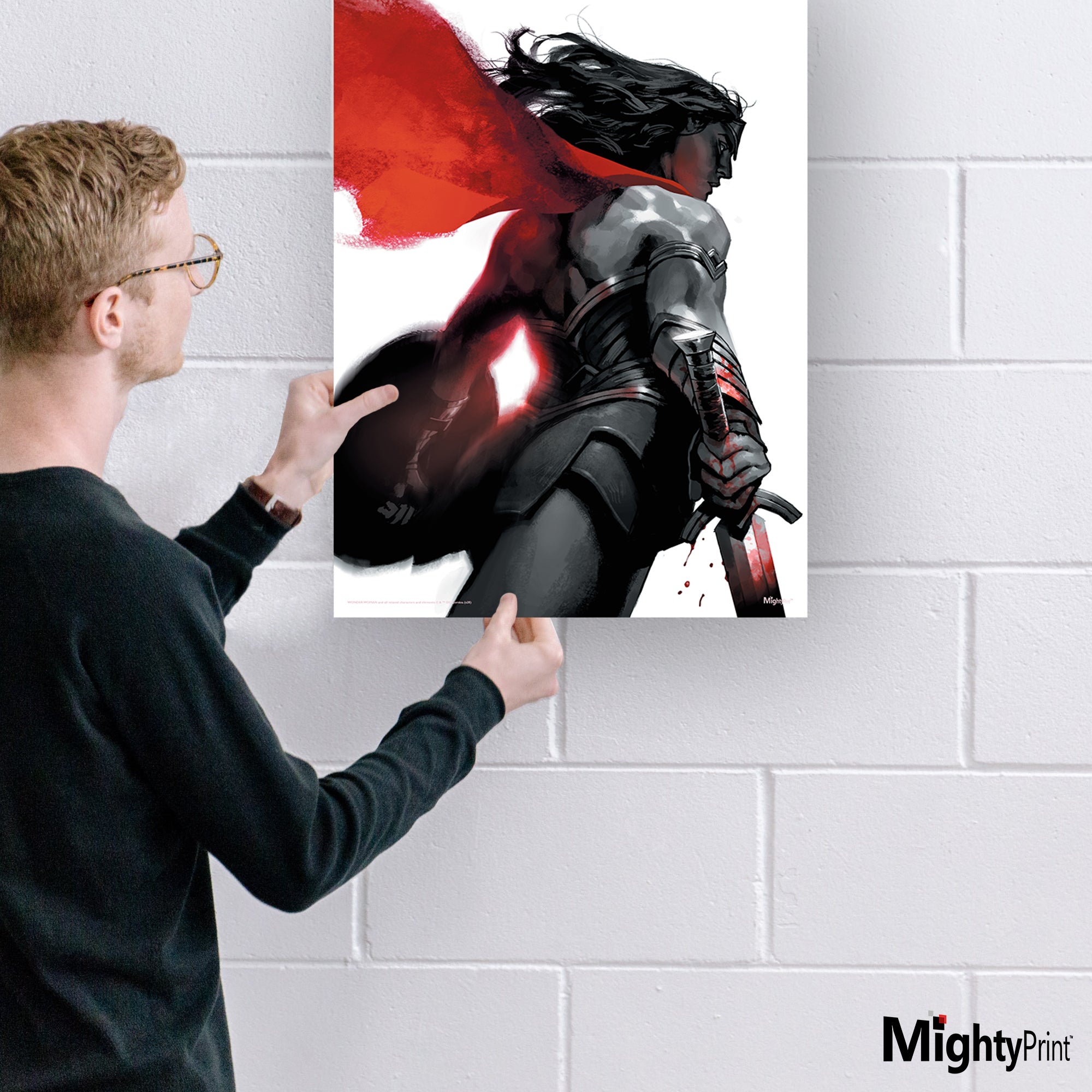 DC Comcs (Wonder Woman - Negative Space) MightyPrint™ Wall Art MP17240593