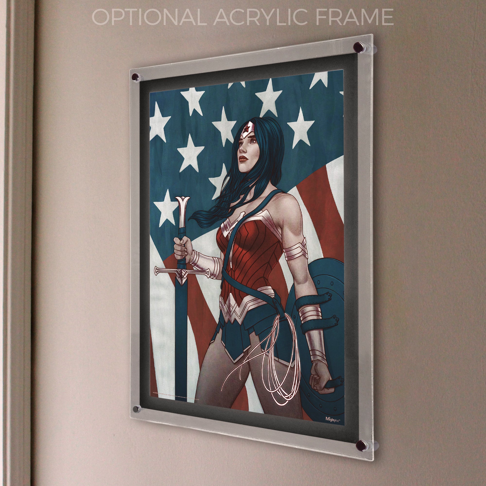 DC Comics (Wonder Woman - Star Spangled Banner) MightyPrint™ Wall Art MP17240594