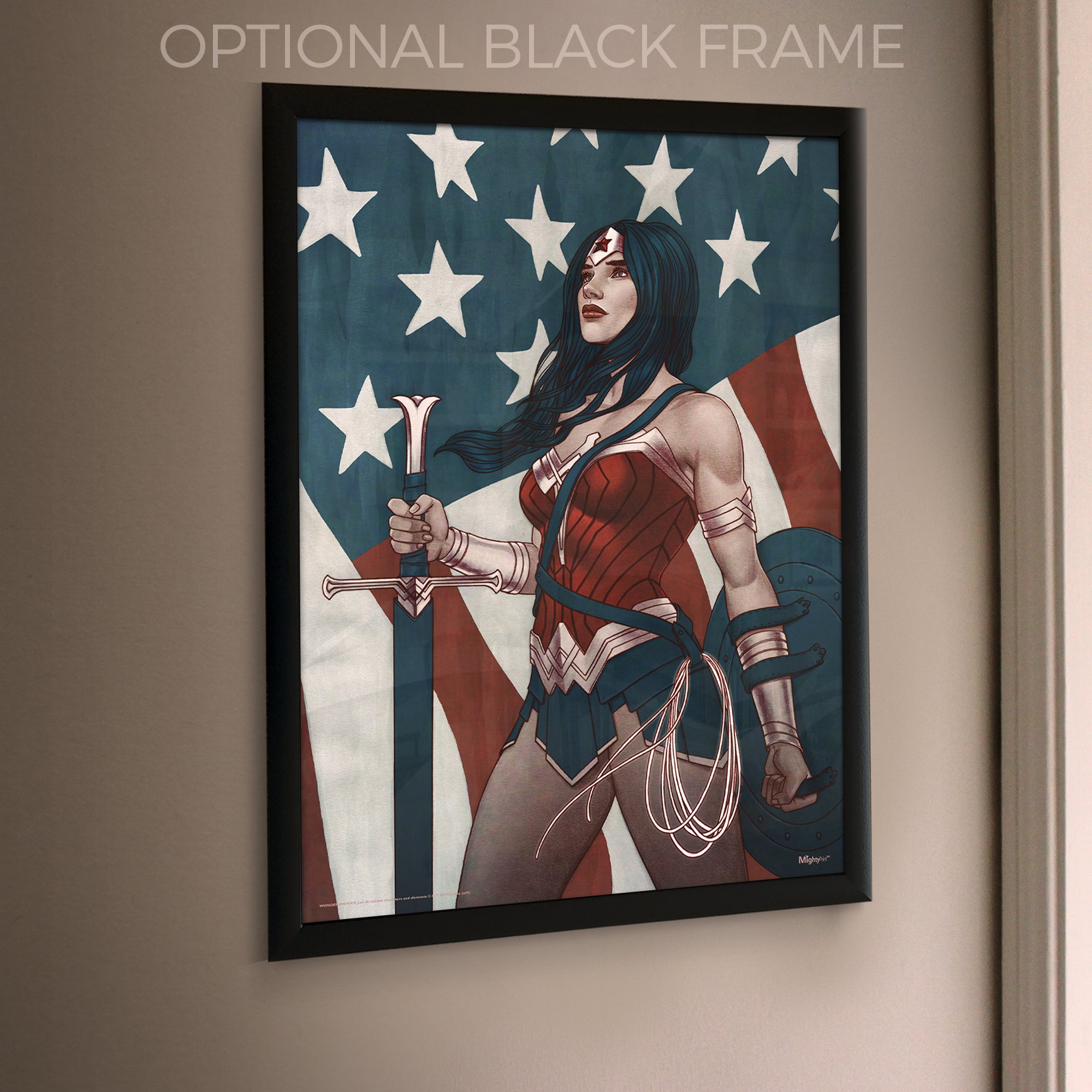 DC Comics (Wonder Woman - Star Spangled Banner) MightyPrint™ Wall Art MP17240594