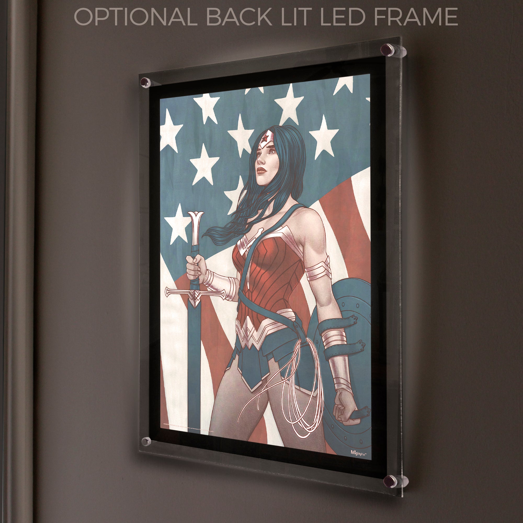 DC Comics (Wonder Woman - Star Spangled Banner) MightyPrint™ Wall Art MP17240594