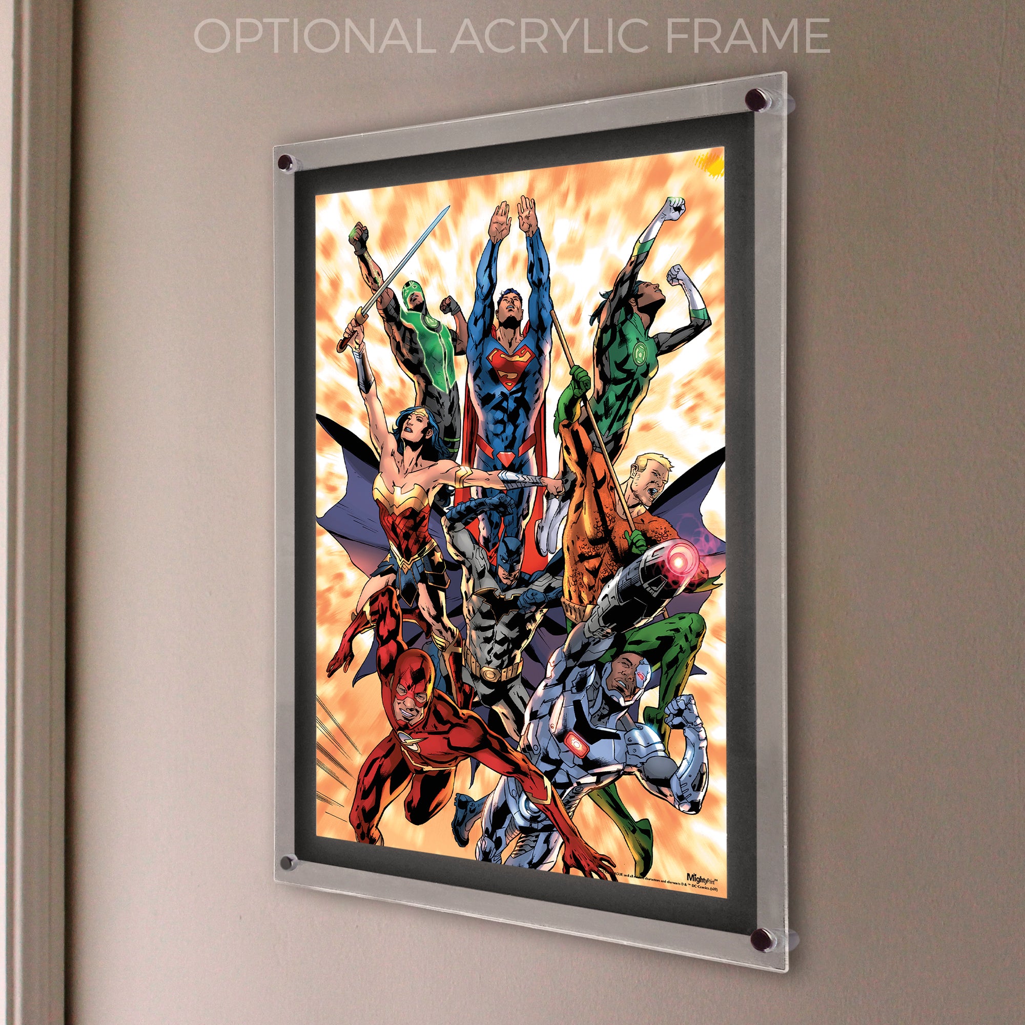 DC Comics (Justice League - Explosion) MightyPrint™ Wall Art MP17240598