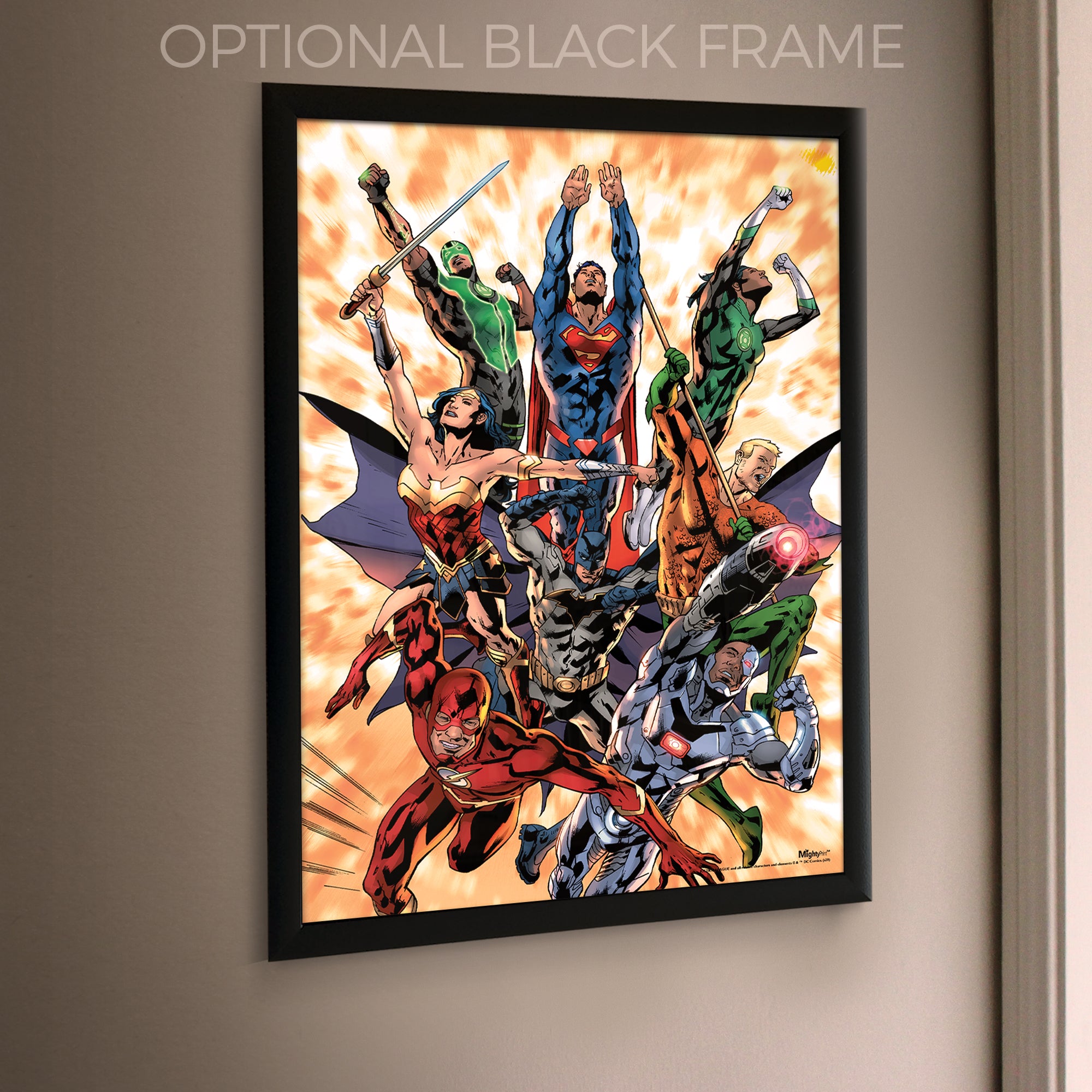 DC Comics (Justice League - Explosion) MightyPrint™ Wall Art MP17240598