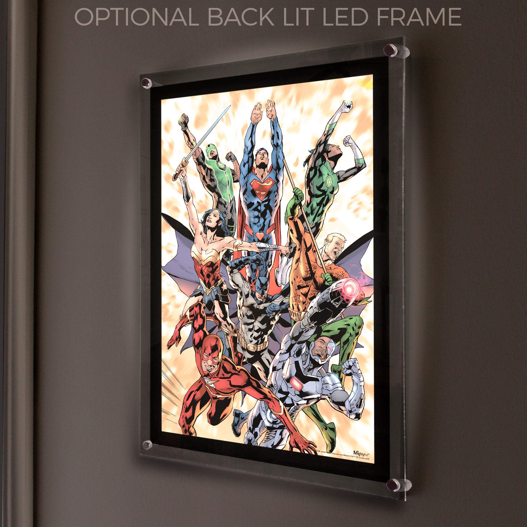 DC Comics (Justice League - Explosion) MightyPrint™ Wall Art MP17240598