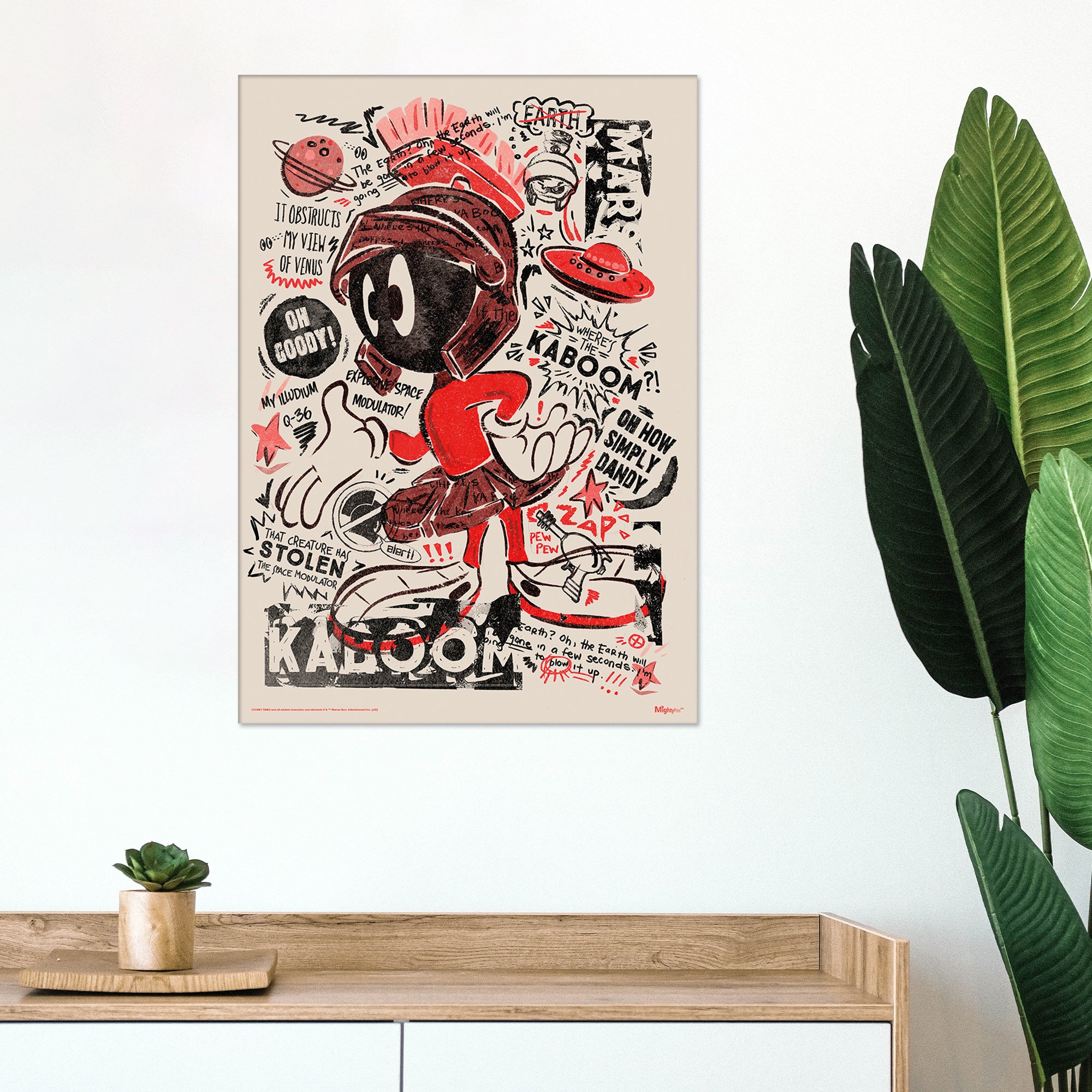 Looney Tunes (Marvin the Martian - Wheres The Kaboom) MightyPrint™ Wall Art MP17240605