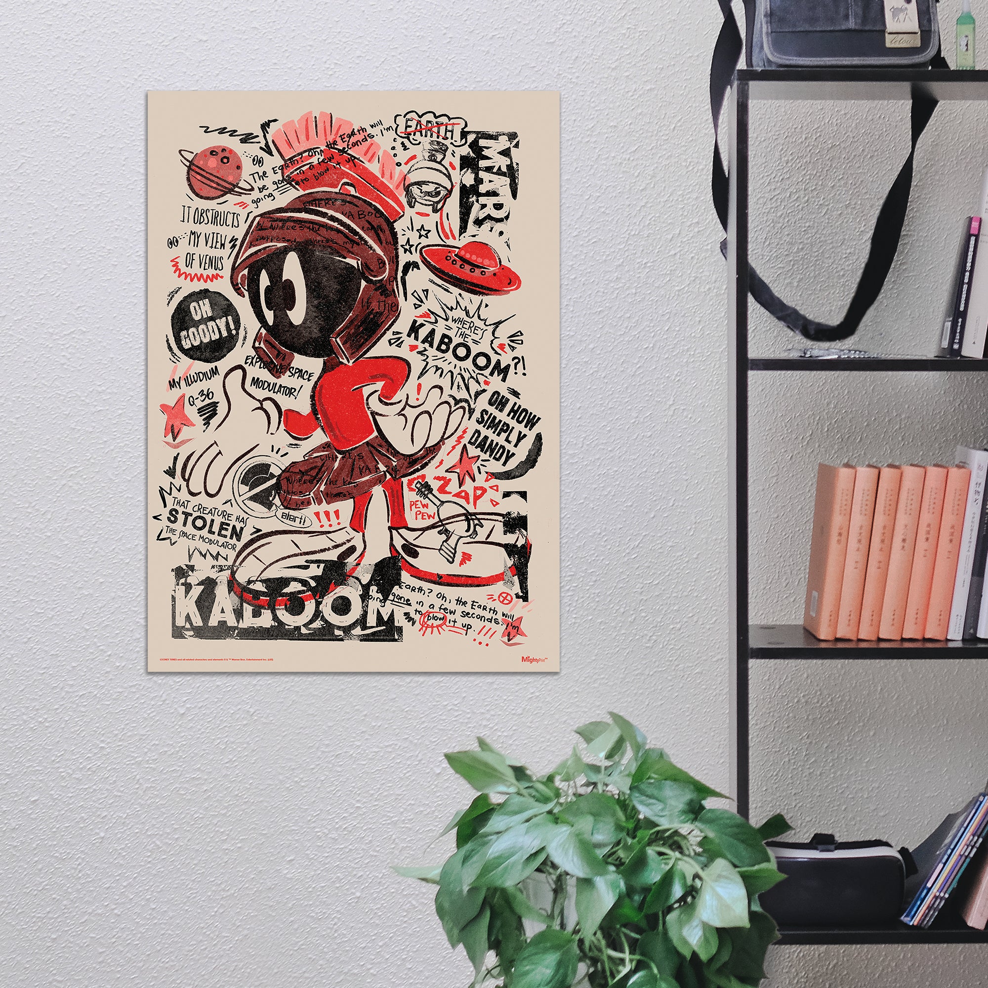 Looney Tunes (Marvin the Martian - Wheres The Kaboom) MightyPrint™ Wall Art MP17240605