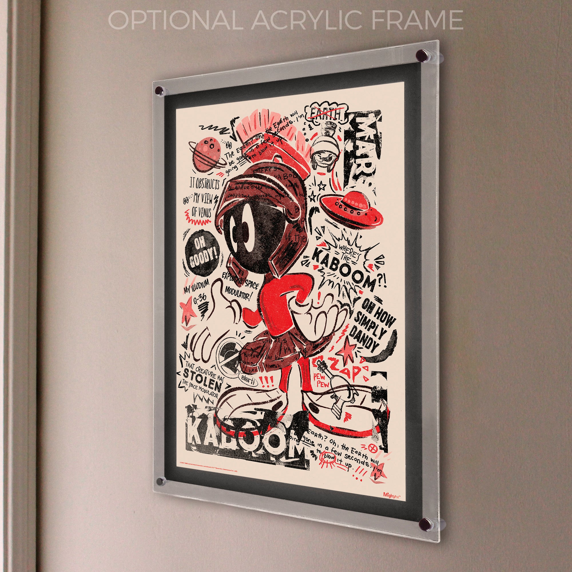 Looney Tunes (Marvin the Martian - Wheres The Kaboom) MightyPrint™ Wall Art MP17240605