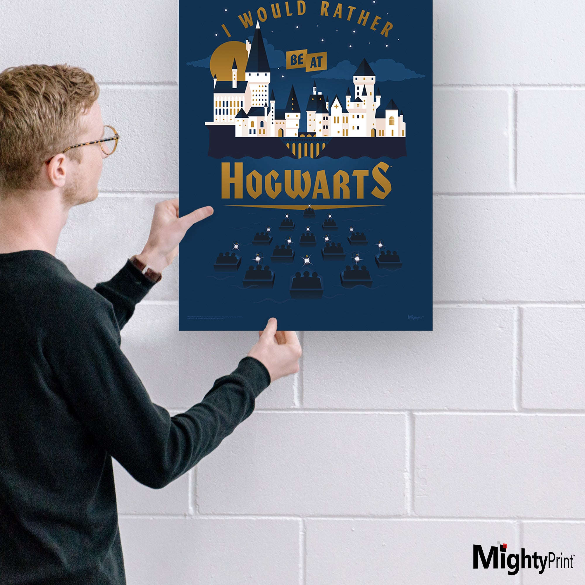Harry Potter (I Would Rather Be At Hogwarts) MightyPrint™ Wall Art MP17240618