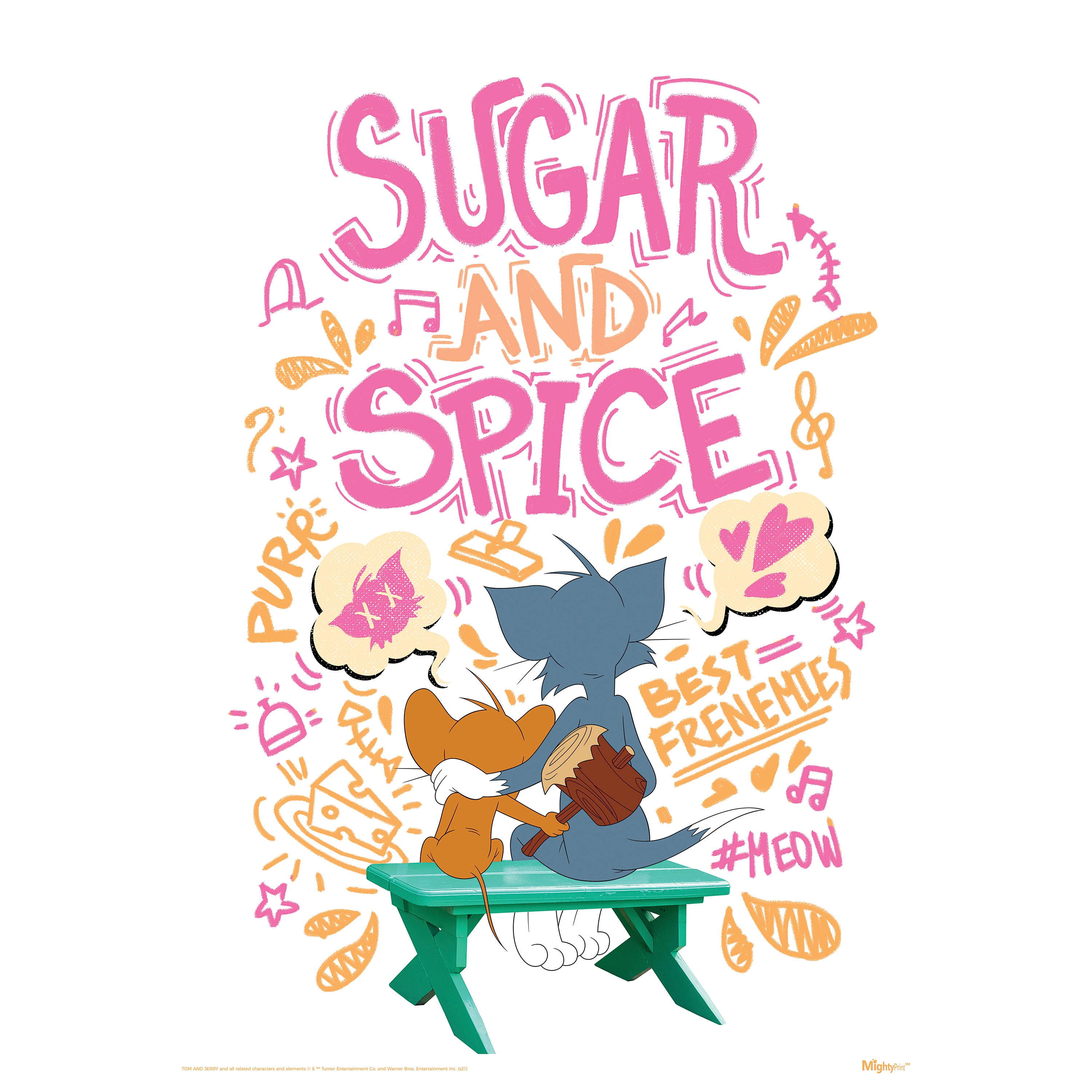 Tom & Jerry (Sugar and Spice) MightyPrint™ Wall Art MP17240646