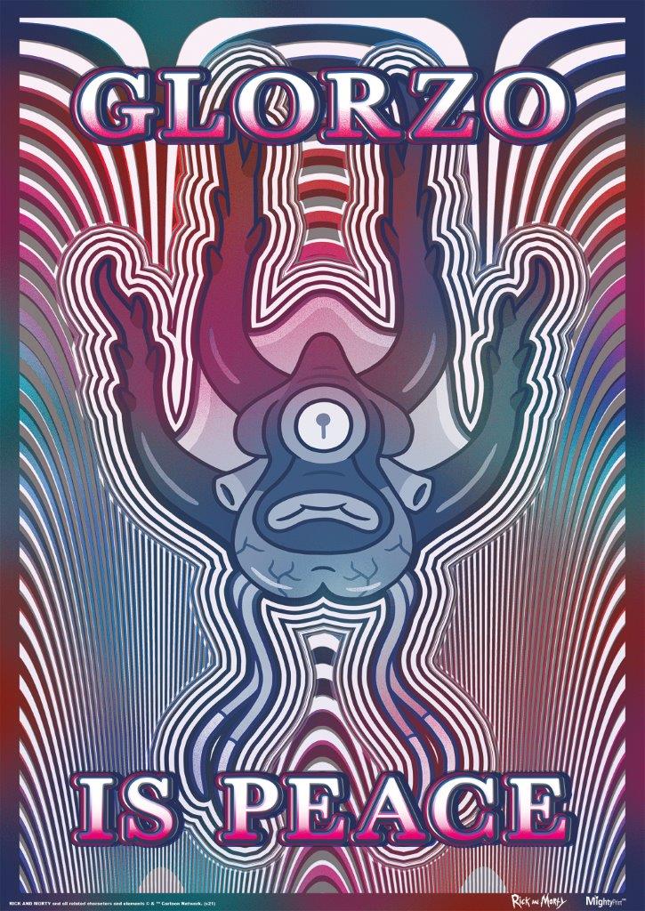 Rick and Morty (Glorzo is Peace) MightyPrint™ Wall Art MP17240688