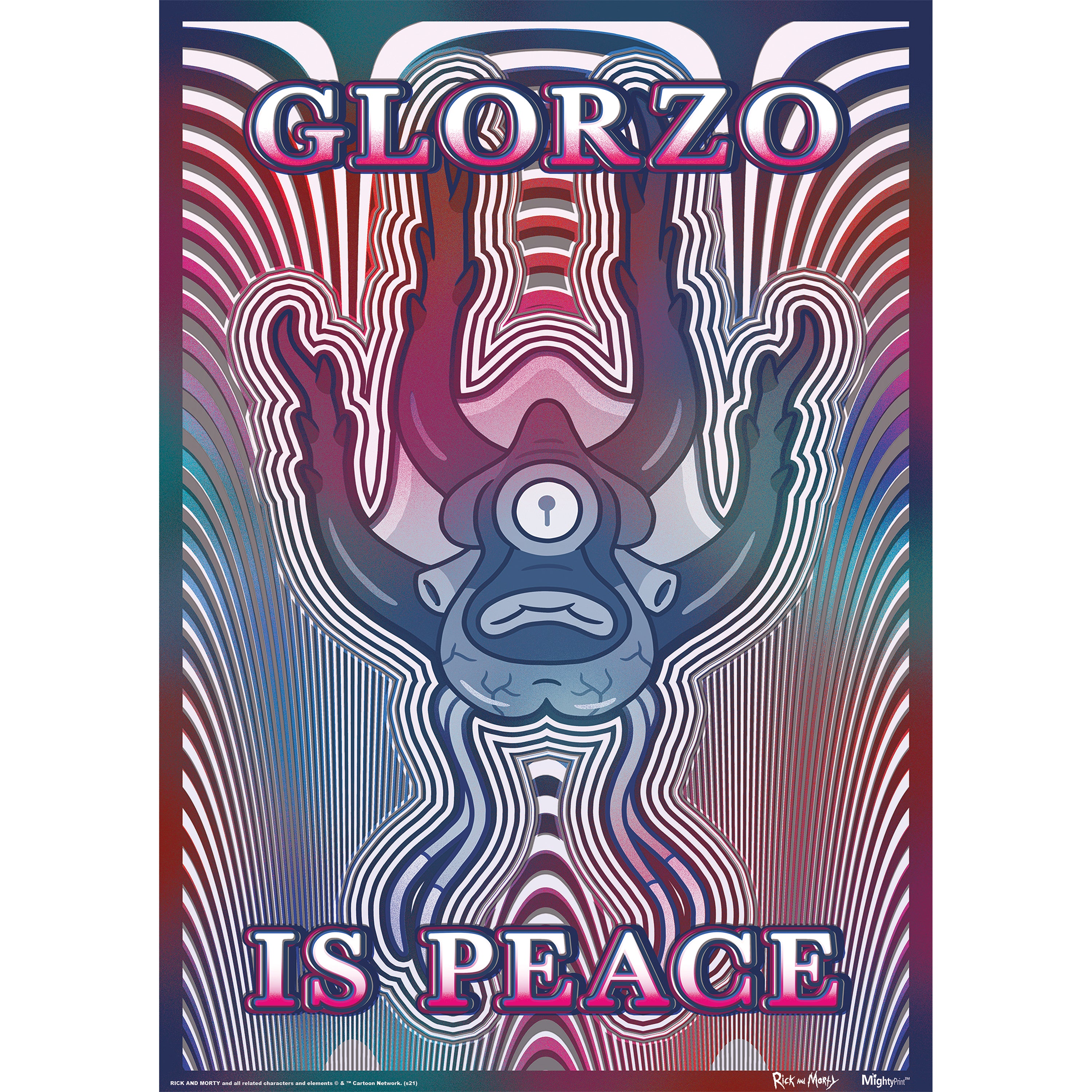 Rick and Morty (Glorzo is Peace) MightyPrint™ Wall Art MP17240688